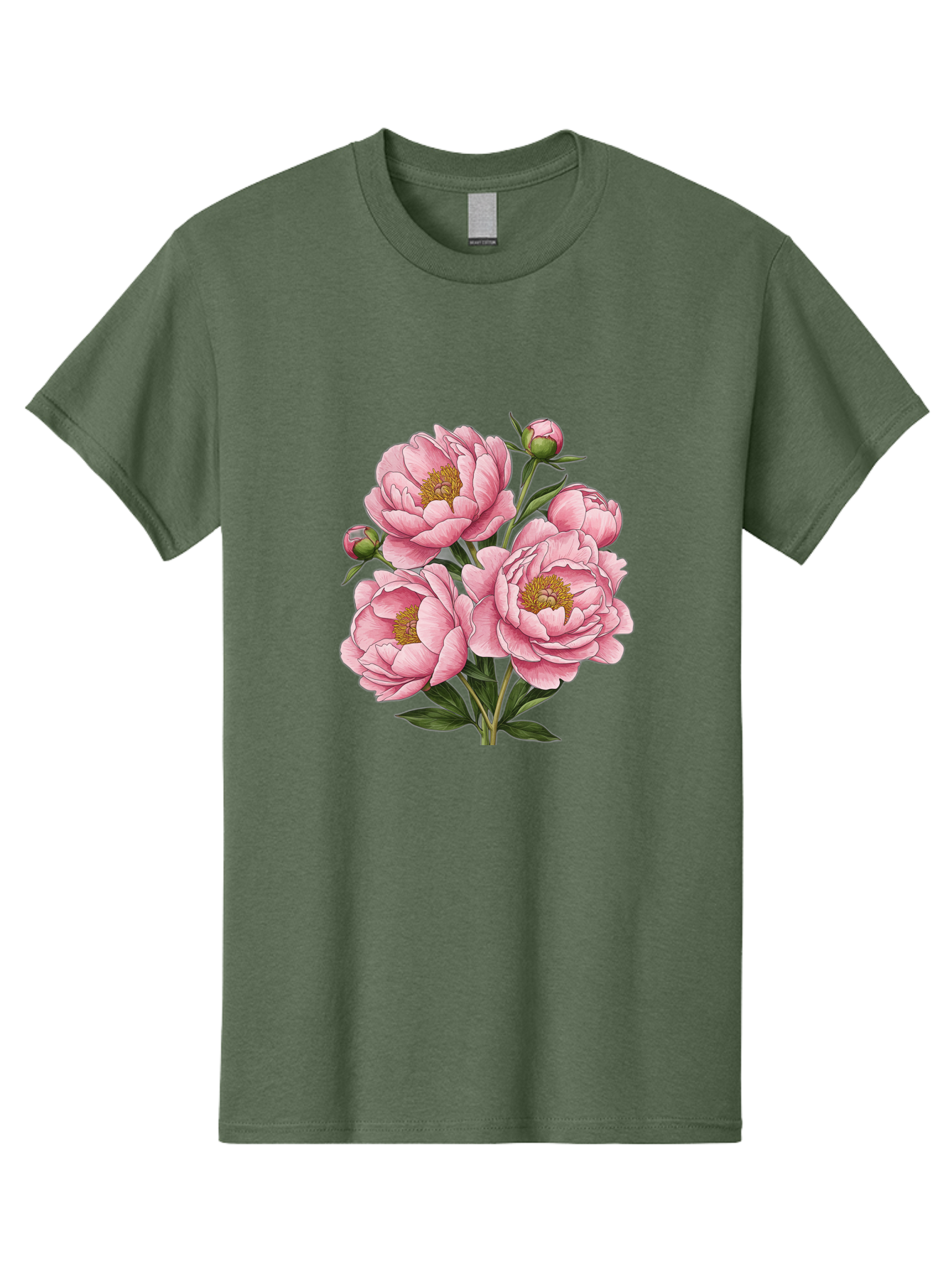 Pink-Peonies-4 Men'S Graphic Tee, 100% Cotton, Comfortable Casual Summer Wear, Machine Washable, Vintage Camera, Old Camera, Antique Camera, Black Camera, Classic Photography, Photography Equipment, Nostalgic Device, Film Camera, Camera Art Bal138