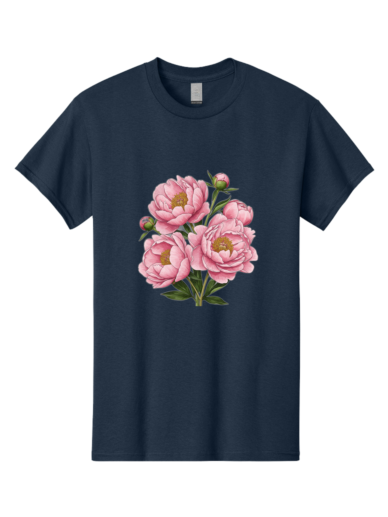 Pink-Peonies-4 Men'S Graphic Tee, 100% Cotton, Comfortable Casual Summer Wear, Machine Washable, Vintage Camera, Old Camera, Antique Camera, Black Camera, Classic Photography, Photography Equipment, Nostalgic Device, Film Camera, Camera Art Bal138