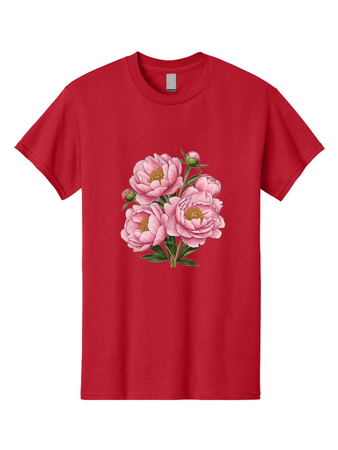 Pink-Peonies-4 Men'S Graphic Tee, 100% Cotton, Comfortable Casual Summer Wear, Machine Washable, Vintage Camera, Old Camera, Antique Camera, Black Camera, Classic Photography, Photography Equipment, Nostalgic Device, Film Camera, Camera Art Bal138