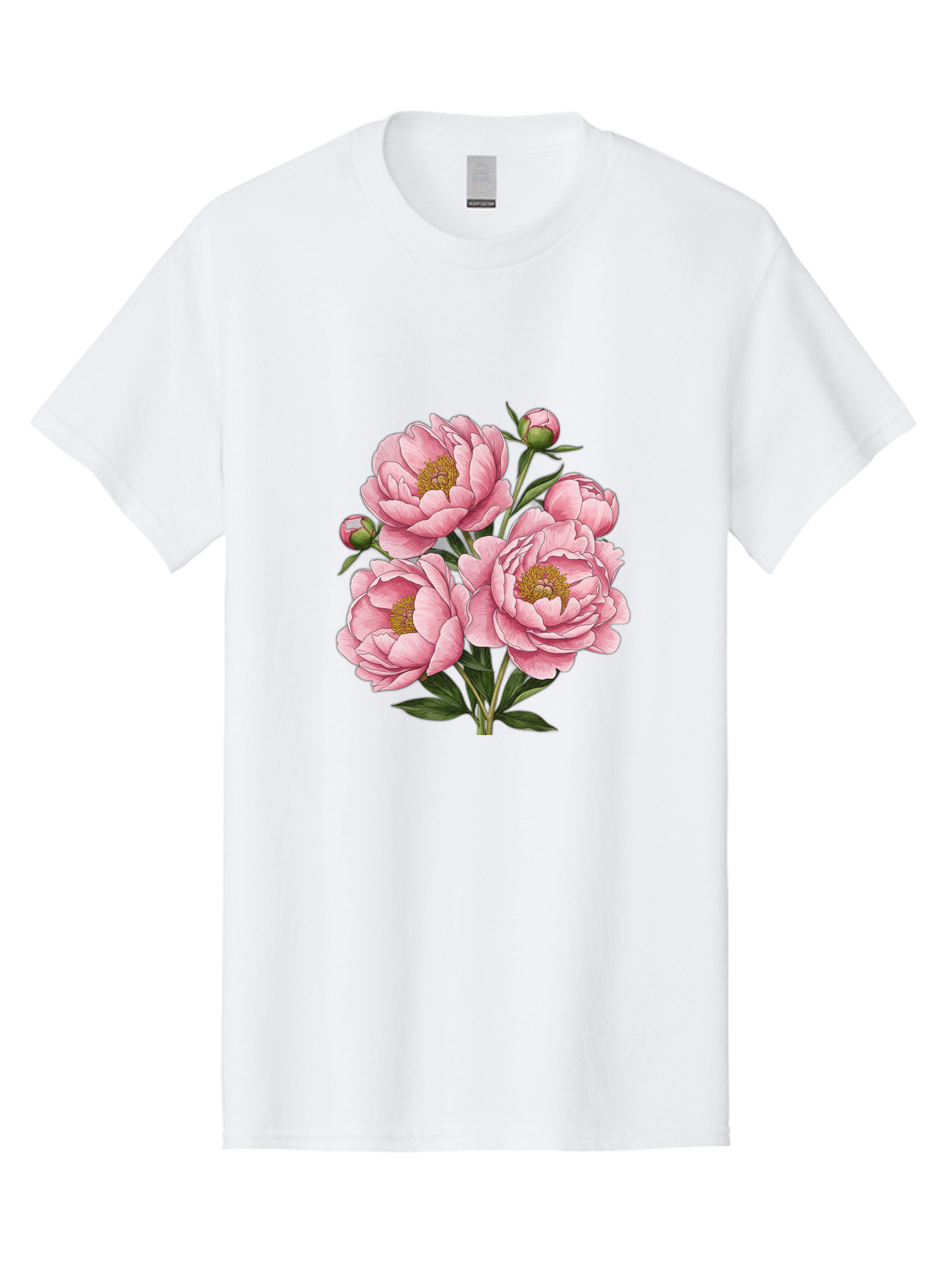 Pink-Peonies-4 Men'S Graphic Tee, 100% Cotton, Comfortable Casual Summer Wear, Machine Washable, Vintage Camera, Old Camera, Antique Camera, Black Camera, Classic Photography, Photography Equipment, Nostalgic Device, Film Camera, Camera Art Bal138