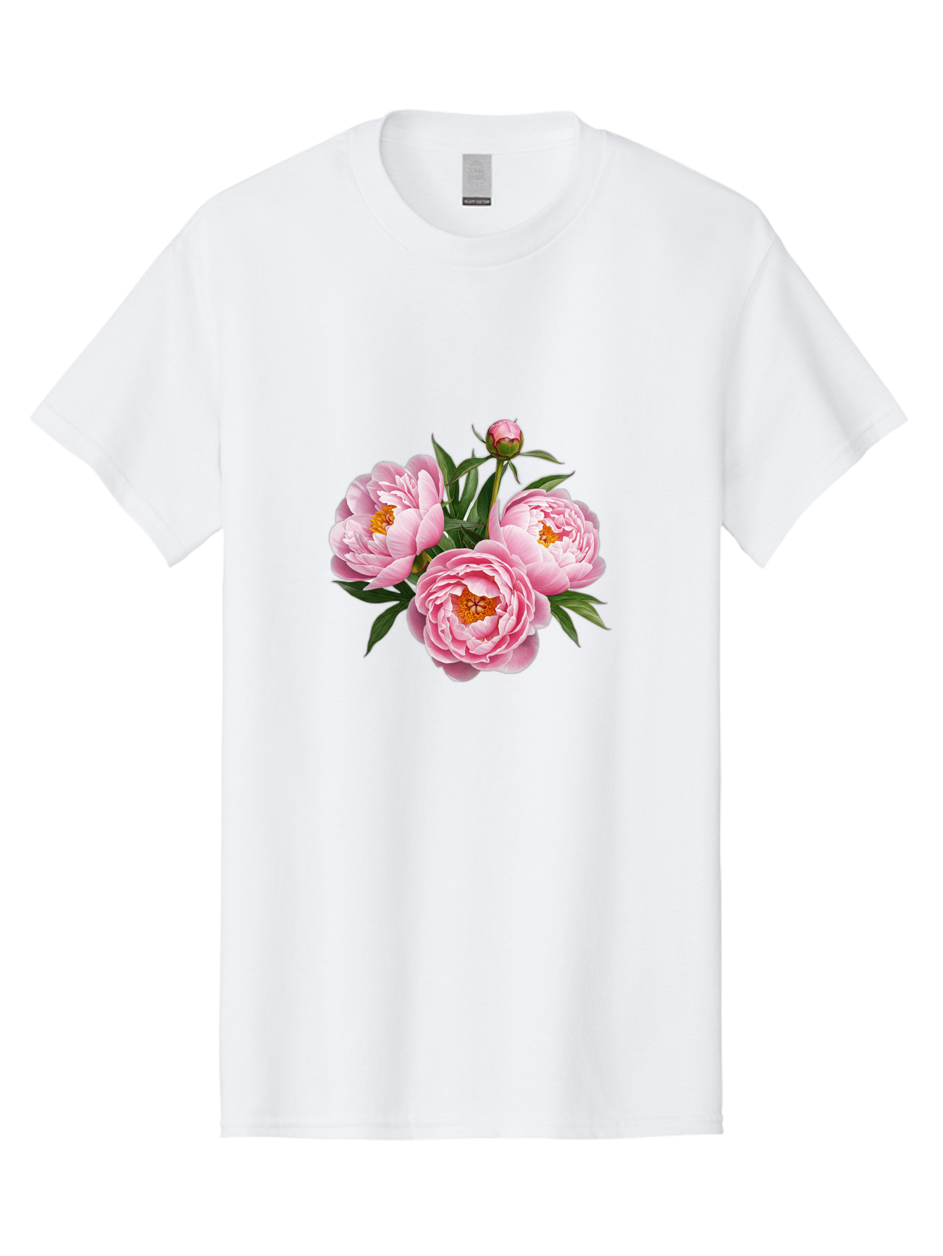 Pink-Peonies-5 Men'S Graphic Tee, 100% Cotton, Comfortable Casual Summer Wear, Machine Washable, Vintage Camera, Old Camera, Antique Camera, Black Camera, Classic Photography, Photography Equipment, Nostalgic Device, Film Camera, Camera Art Bal139