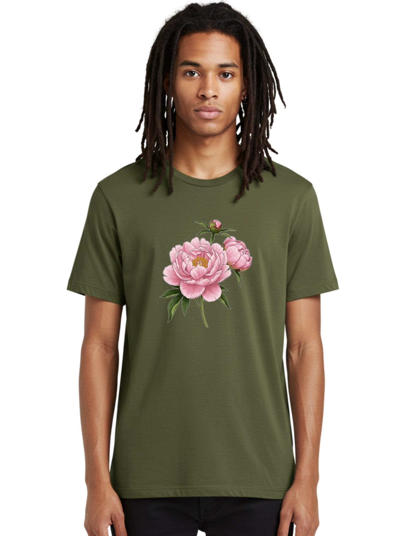 Pink-Peony-Flowers Men'S Graphic Tee, 100% Cotton, Comfortable Casual Summer Wear, Machine Washable, Vintage Camera, Old Camera, Antique Camera, Black Camera, Classic Photography, Photography Equipment, Nostalgic Device, Film Camera, Bal142
