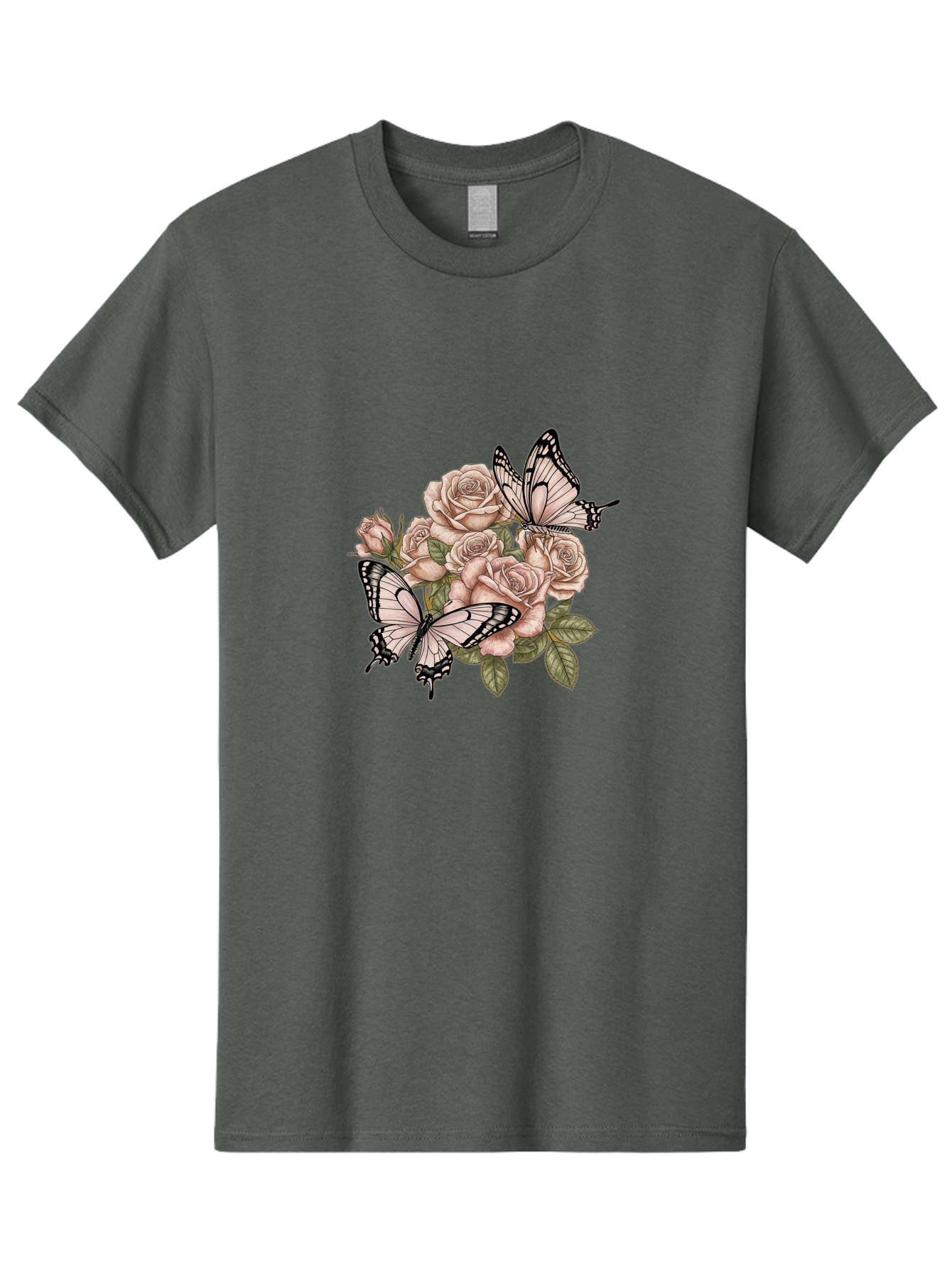 Pink-Roses-And-Butterflies Men'S Graphic Tee, 100% Cotton, Comfortable Casual Summer Wear, Machine Washable, Vintage Camera, Old Camera, Antique Camera, Black Camera, Classic Photography, Photography Equipment, Nostalgic Device, Film Camera, Bal145