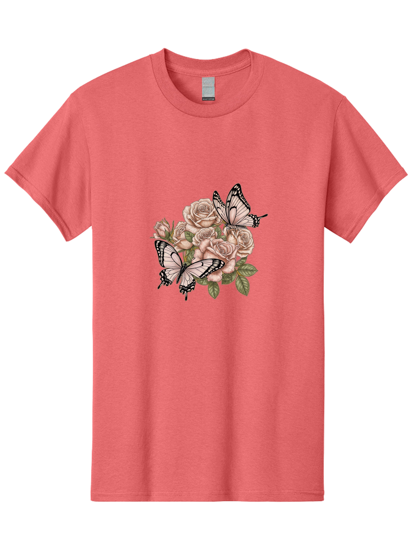 Pink-Roses-And-Butterflies Men'S Graphic Tee, 100% Cotton, Comfortable Casual Summer Wear, Machine Washable, Vintage Camera, Old Camera, Antique Camera, Black Camera, Classic Photography, Photography Equipment, Nostalgic Device, Film Camera, Bal145