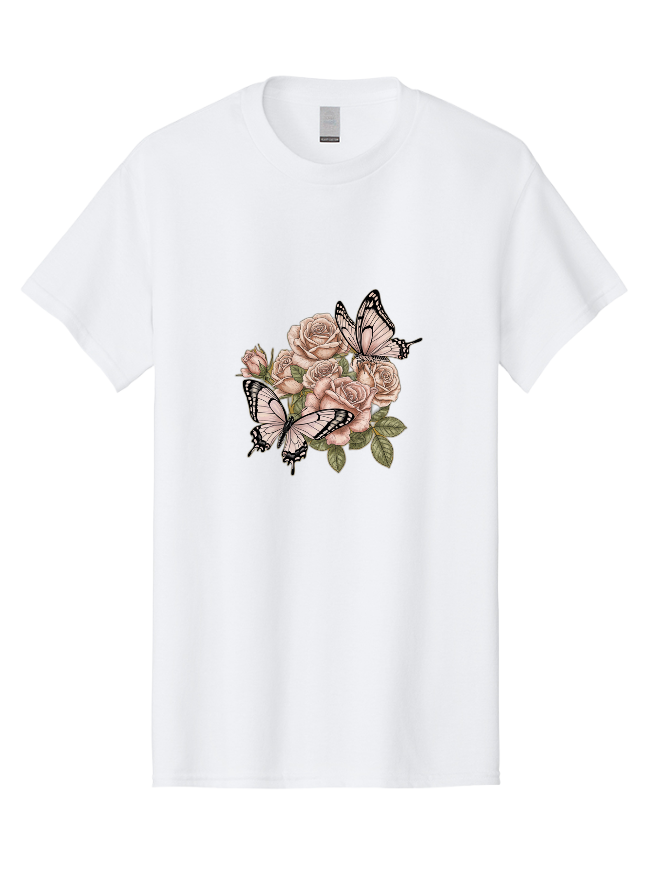 Pink-Roses-And-Butterflies Men'S Graphic Tee, 100% Cotton, Comfortable Casual Summer Wear, Machine Washable, Vintage Camera, Old Camera, Antique Camera, Black Camera, Classic Photography, Photography Equipment, Nostalgic Device, Film Camera, Bal145