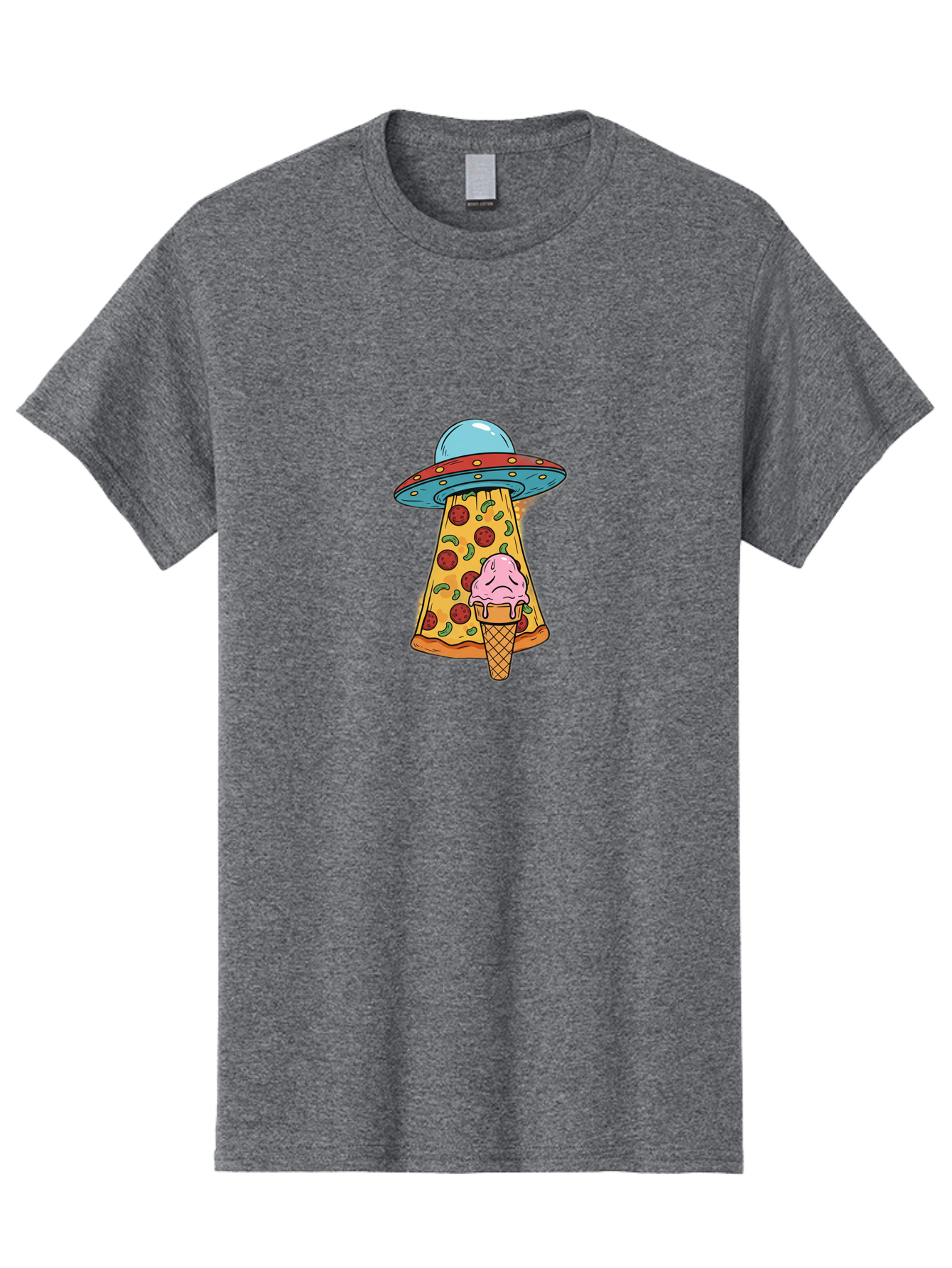 Pizza-Ice-Cream-Ufo Men'S Graphic Tee, 100% Cotton, Comfortable Casual Summer Wear, Machine Washable, Vintage Camera, Old Camera, Antique Camera, Black Camera, Classic Photography, Photography Equipment, Nostalgic Device, Film Camera, Bal154