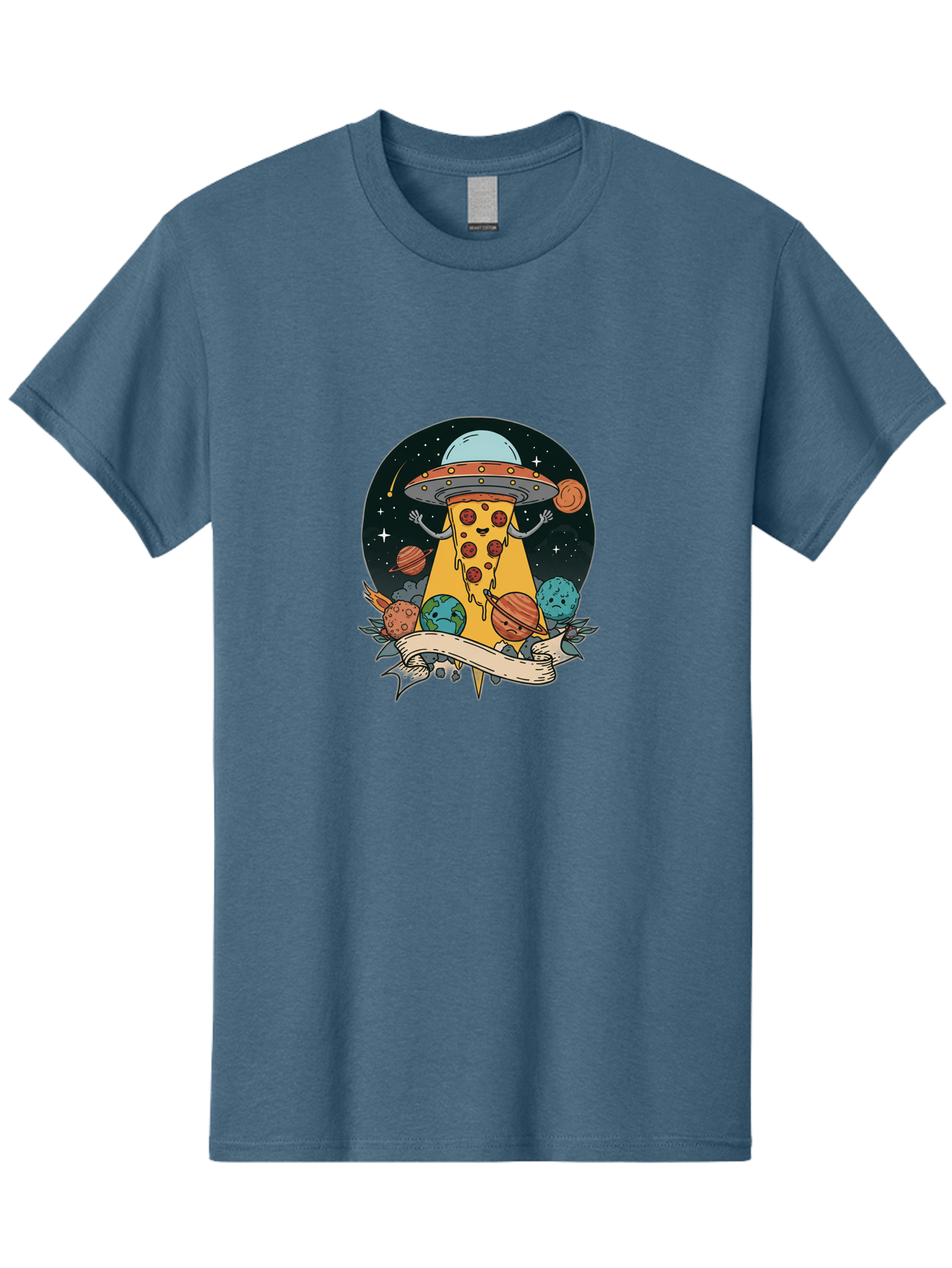 Pizza-Ufo-5 Men'S Graphic Tee, 100% Cotton, Comfortable Casual Summer Wear, Machine Washable, Vintage Camera, Old Camera, Antique Camera, Black Camera, Classic Photography, Photography Equipment, Nostalgic Device, Film Camera, Camera Art Bal160