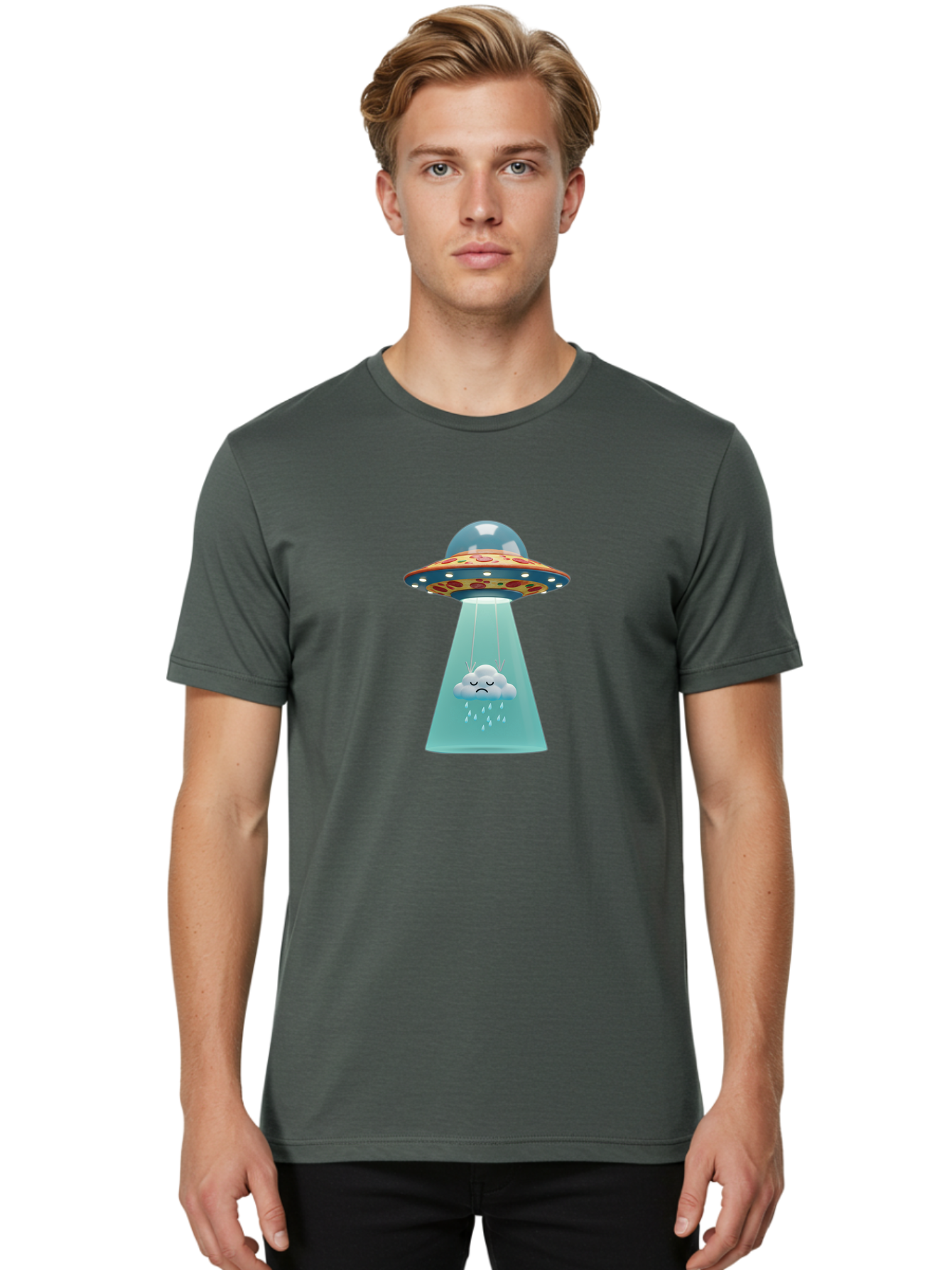 Pizza-Ufo Men'S Graphic Tee, 100% Cotton, Comfortable Casual Summer Wear, Machine Washable, Vintage Camera, Old Camera, Antique Camera, Black Camera, Classic Photography, Photography Equipment, Nostalgic Device, Film Camera, Camera Art Bal162