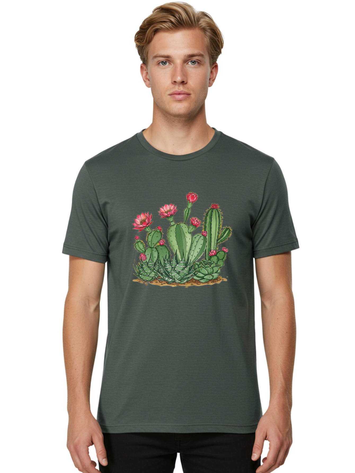 Prickly-Pear-Cactus Men'S Graphic Tee, 100% Cotton, Comfortable Casual Summer Wear, Machine Washable, Vintage Camera, Old Camera, Antique Camera, Black Camera, Classic Photography, Photography Equipment, Nostalgic Device, Film Camera, Bal173