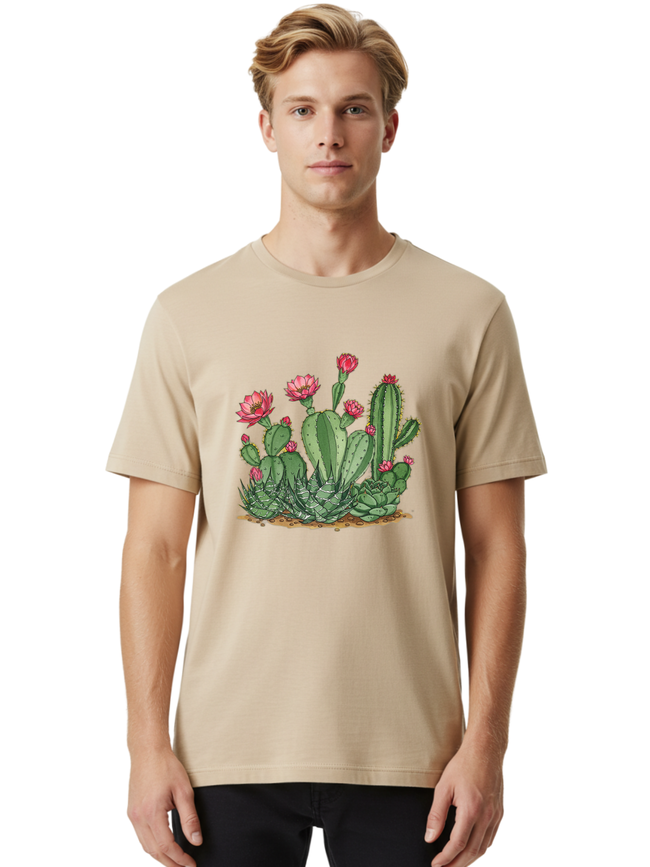 Prickly-Pear-Cactus Men'S Graphic Tee, 100% Cotton, Comfortable Casual Summer Wear, Machine Washable, Vintage Camera, Old Camera, Antique Camera, Black Camera, Classic Photography, Photography Equipment, Nostalgic Device, Film Camera, Bal173