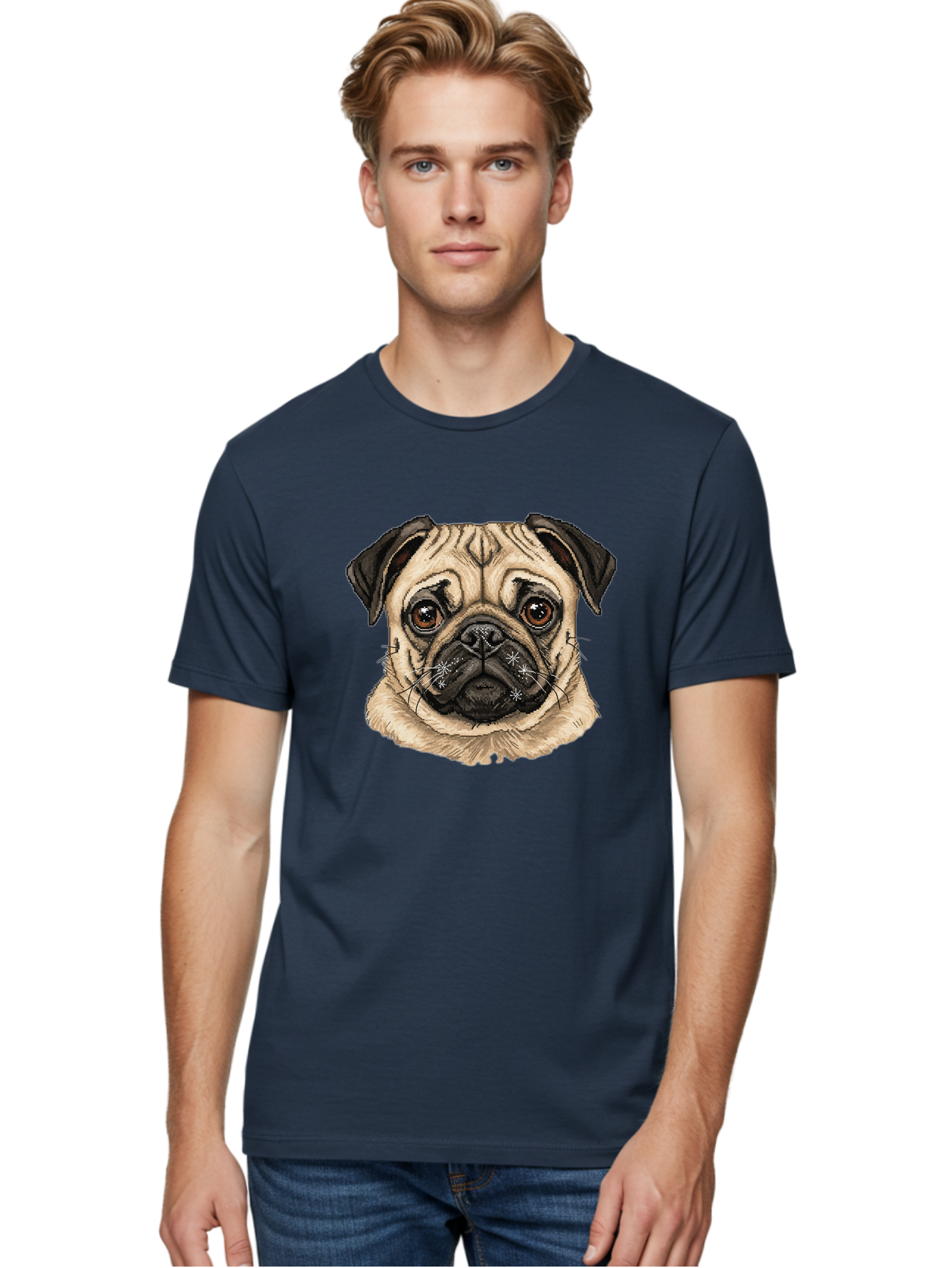 Pug Men'S Graphic Tee, 100% Cotton, Comfortable Casual Summer Wear, Machine Washable, Vintage Camera, Old Camera, Antique Camera, Black Camera, Classic Photography, Photography Equipment, Nostalgic Device, Film Camera, Camera Art Bal174
