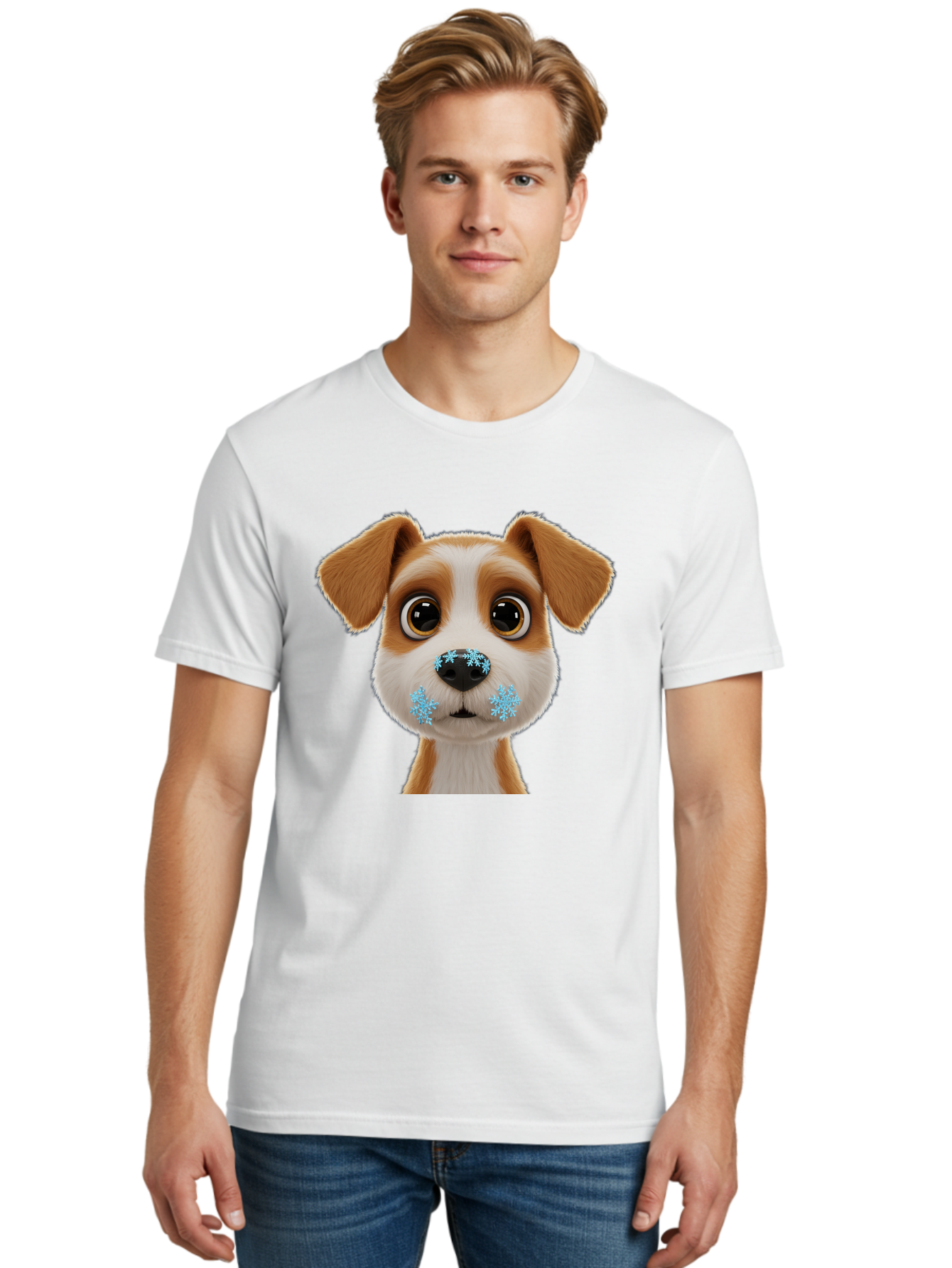 Puppy-With-Snowflakes Men'S Graphic Tee, 100% Cotton, Comfortable Casual Summer Wear, Machine Washable, Vintage Camera, Old Camera, Antique Camera, Black Camera, Classic Photography, Photography Equipment, Nostalgic Device, Film Camera, Bal175