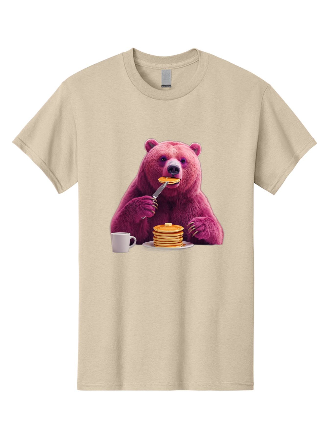 Purple-Bear-Eating-Pancake Men'S Graphic Tee, 100% Cotton, Comfortable Casual Summer Wear, Machine Washable, Vintage Camera, Old Camera, Antique Camera, Black Camera, Classic Photography, Photography Equipment, Nostalgic Device, Film Camera, Bal176