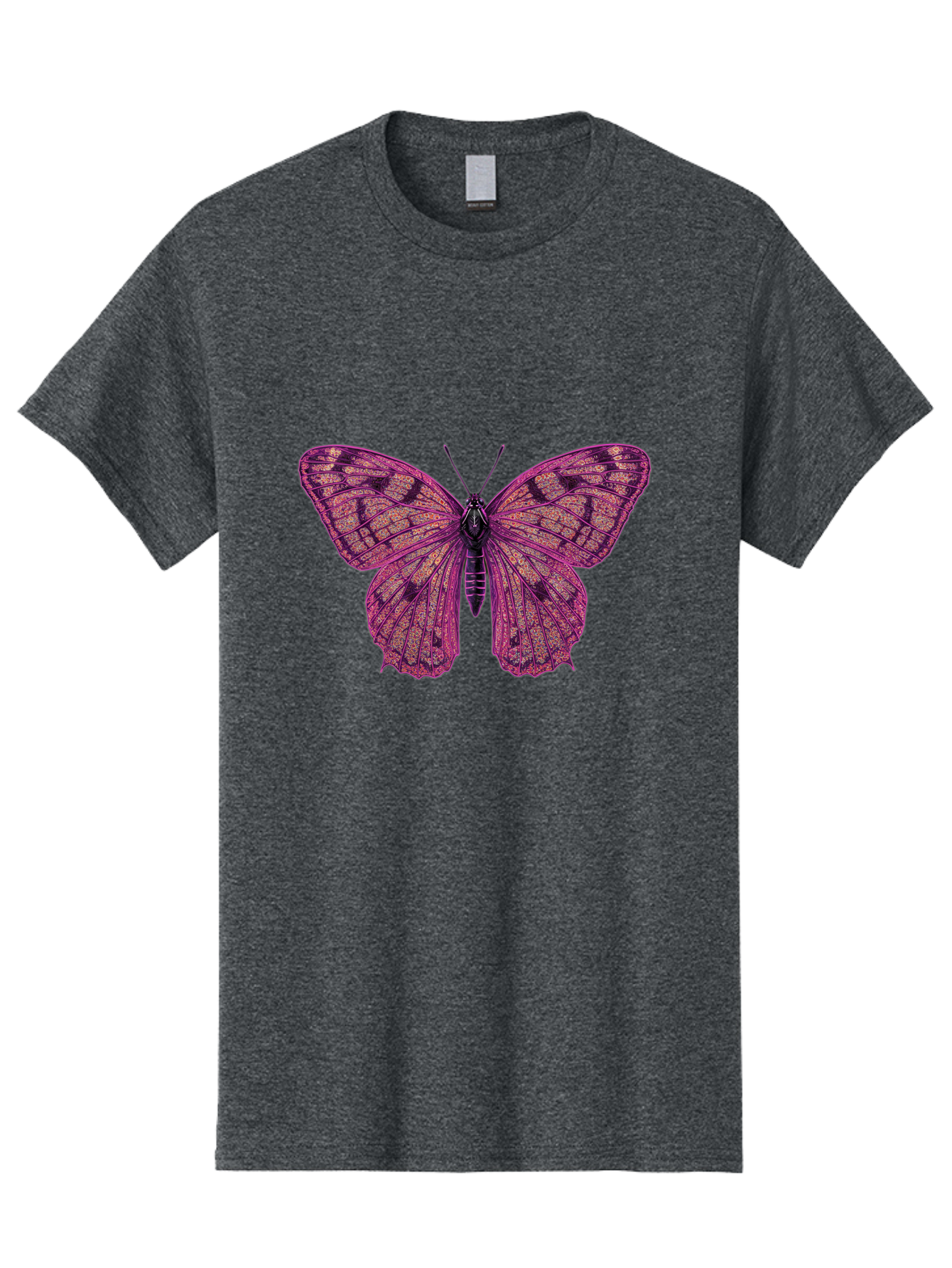 Purple-Butterfly-1 Men'S Graphic Tee, 100% Cotton, Comfortable Casual Summer Wear, Machine Washable, Vintage Camera, Old Camera, Antique Camera, Black Camera, Classic Photography, Photography Equipment, Nostalgic Device, Film Camera, Bal177