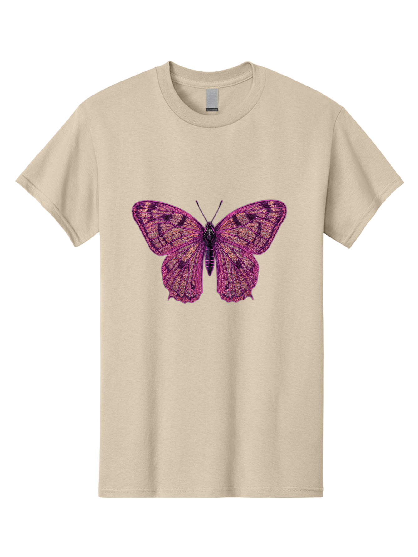 Purple-Butterfly-1 Men'S Graphic Tee, 100% Cotton, Comfortable Casual Summer Wear, Machine Washable, Vintage Camera, Old Camera, Antique Camera, Black Camera, Classic Photography, Photography Equipment, Nostalgic Device, Film Camera, Bal177