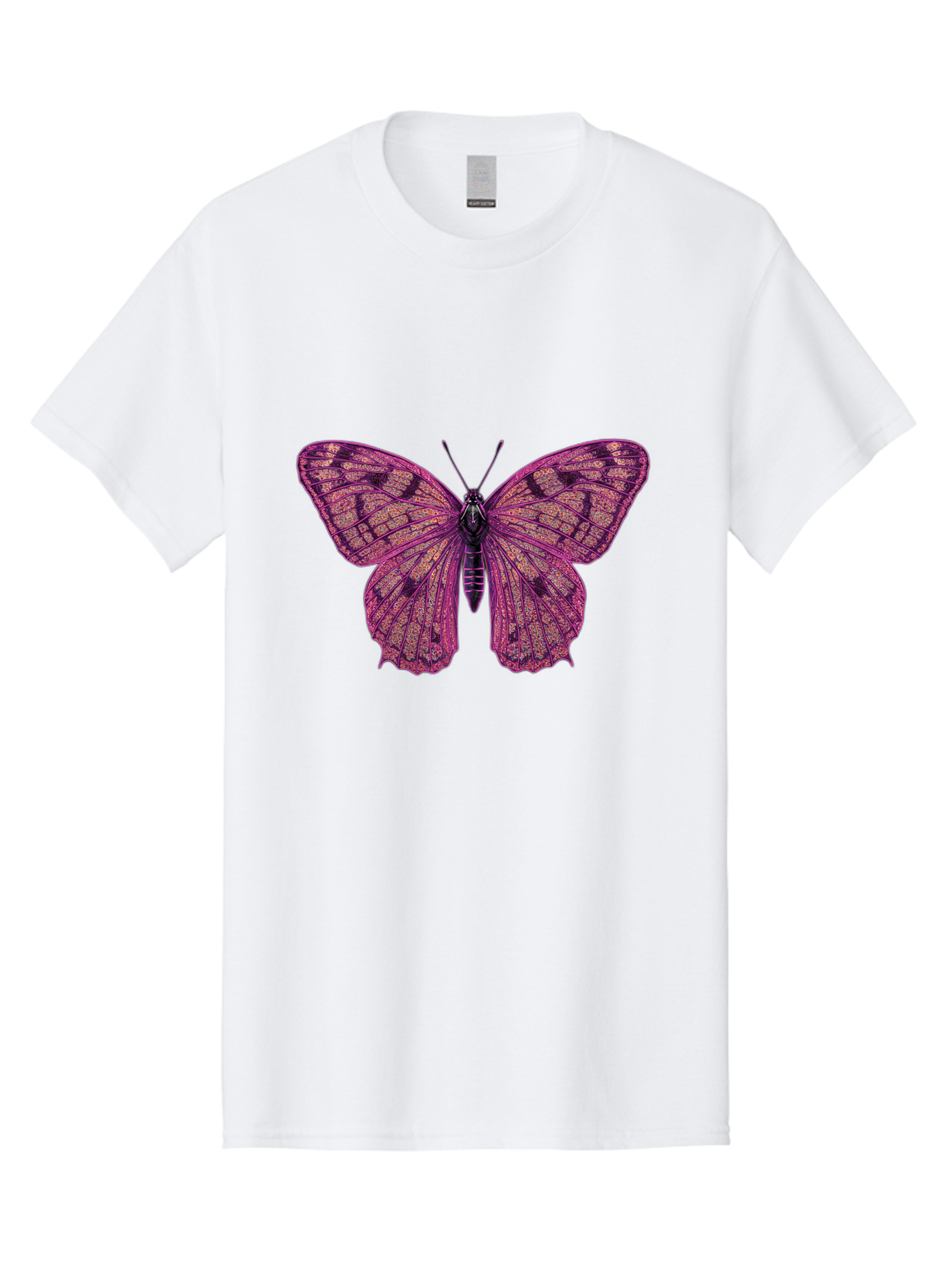 Purple-Butterfly-1 Men'S Graphic Tee, 100% Cotton, Comfortable Casual Summer Wear, Machine Washable, Vintage Camera, Old Camera, Antique Camera, Black Camera, Classic Photography, Photography Equipment, Nostalgic Device, Film Camera, Bal177