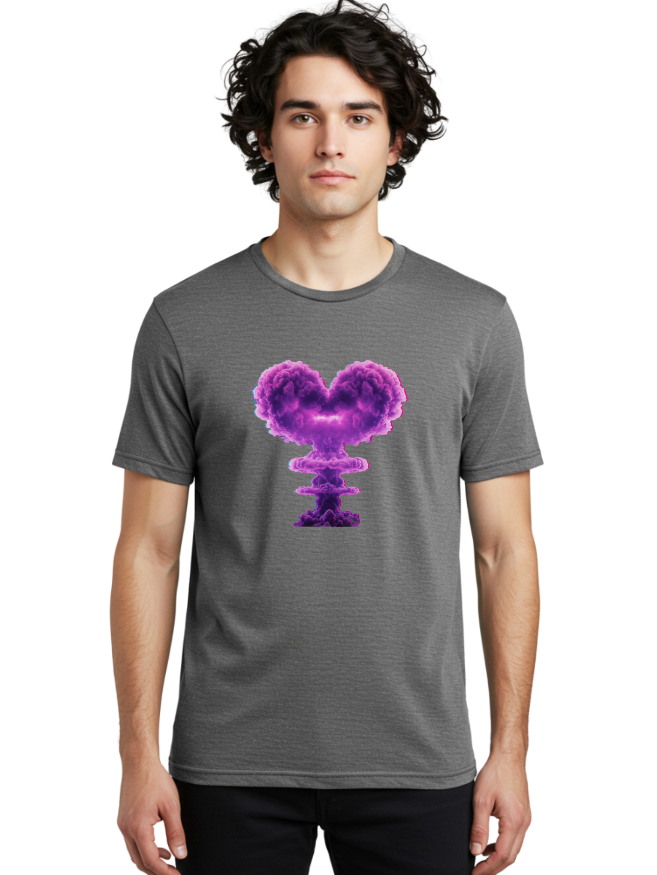 Purple-Heart-Explosion Men'S Graphic Tee, 100% Cotton, Comfortable Casual Summer Wear, Machine Washable, Vintage Camera, Old Camera, Antique Camera, Black Camera, Classic Photography, Photography Equipment, Nostalgic Device, Film Camera, Bal186