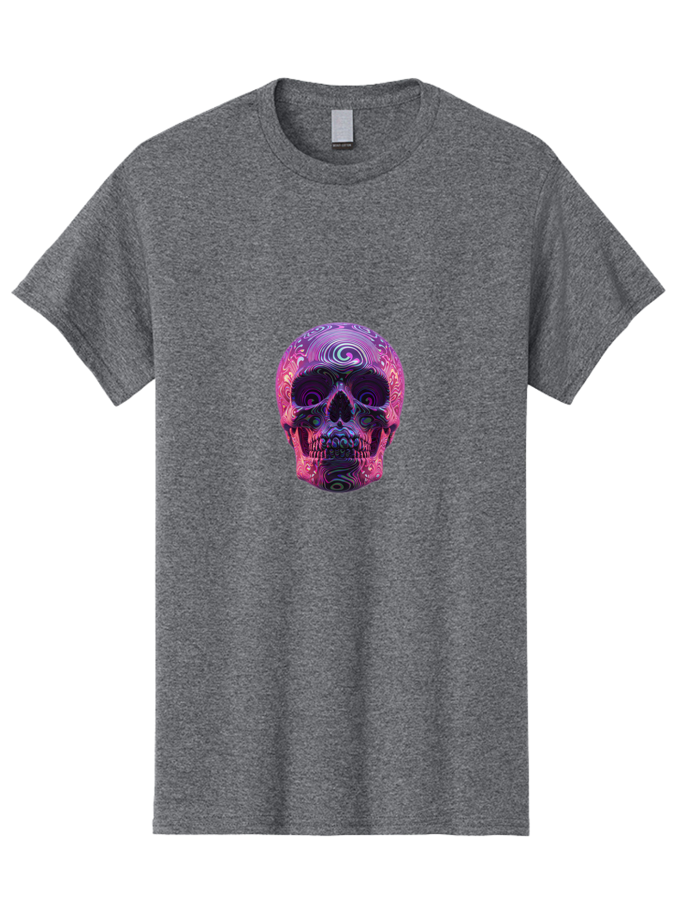 Purple-Skull Men'S Graphic Tee, 100% Cotton, Comfortable Casual Summer Wear, Machine Washable, Vintage Camera, Old Camera, Antique Camera, Black Camera, Classic Photography, Photography Equipment, Nostalgic Device, Film Camera, Camera Art Bal189