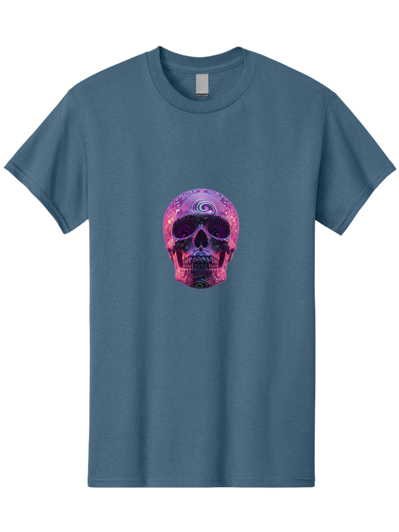 Purple-Skull Men'S Graphic Tee, 100% Cotton, Comfortable Casual Summer Wear, Machine Washable, Vintage Camera, Old Camera, Antique Camera, Black Camera, Classic Photography, Photography Equipment, Nostalgic Device, Film Camera, Camera Art Bal189