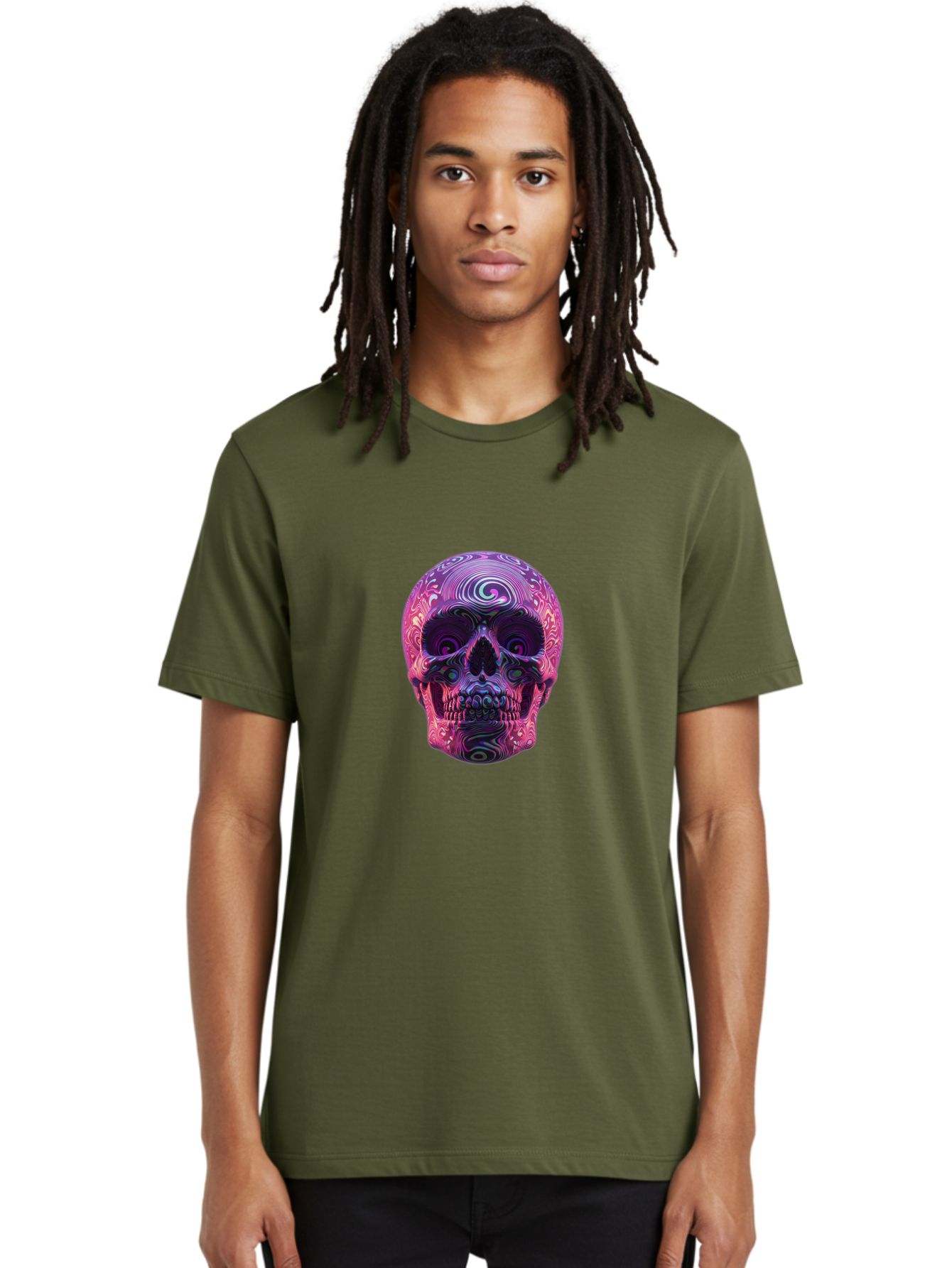 Purple-Skull Men'S Graphic Tee, 100% Cotton, Comfortable Casual Summer Wear, Machine Washable, Vintage Camera, Old Camera, Antique Camera, Black Camera, Classic Photography, Photography Equipment, Nostalgic Device, Film Camera, Camera Art Bal189