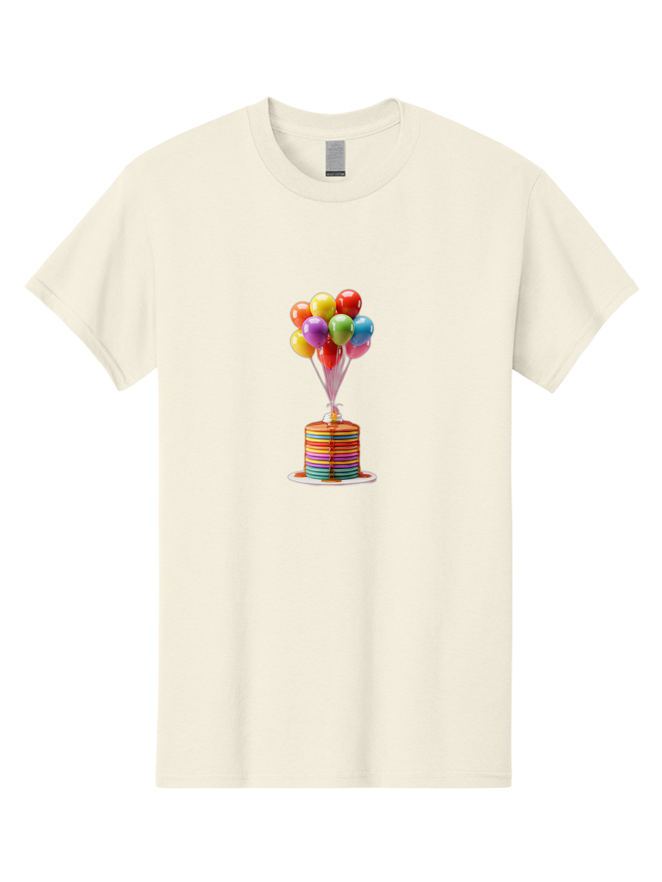 Rainbow-Cake-With-Balloons Men'S Graphic Tee, 100% Cotton, Comfortable Casual Summer Wear, Machine Washable, Vintage Camera, Old Camera, Antique Camera, Black Camera, Classic Photography, Photography Equipment, Nostalgic Device, Film Camera, Bal196