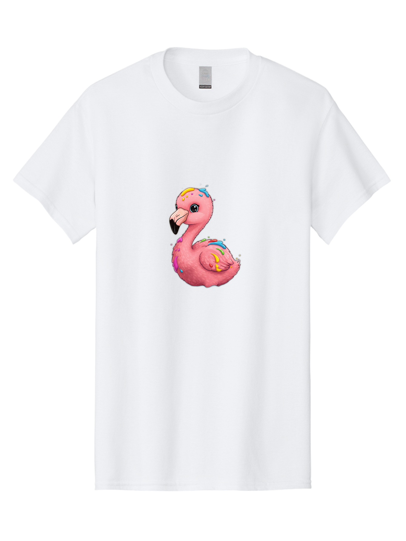 Rainbow-Flamingo Men'S Graphic Tee, 100% Cotton, Comfortable Casual Summer Wear, Machine Washable, Vintage Camera, Old Camera, Antique Camera, Black Camera, Classic Photography, Photography Equipment, Nostalgic Device, Film Camera, Camera Art Bal197