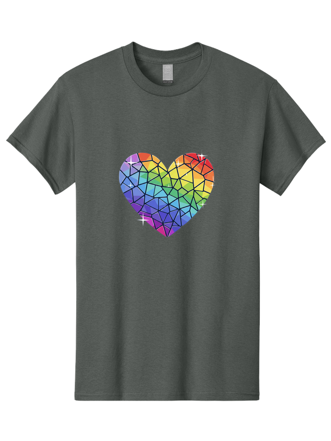 Rainbow-Mosaic-Heart Men'S Graphic Tee, 100% Cotton, Comfortable Casual Summer Wear, Machine Washable, Vintage Camera, Old Camera, Antique Camera, Black Camera, Classic Photography, Photography Equipment, Nostalgic Device, Film Camera, Bal199