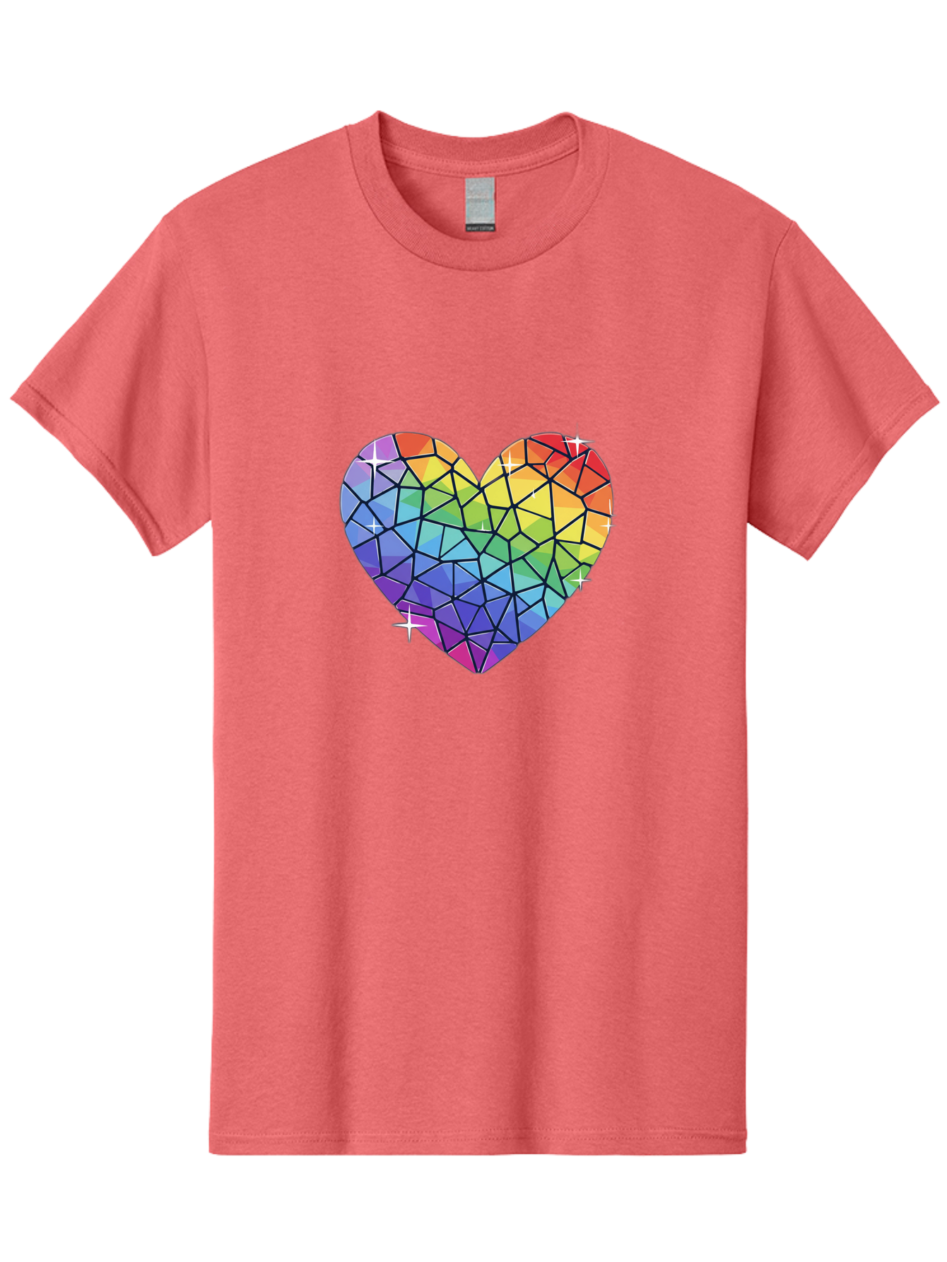 Rainbow-Mosaic-Heart Men'S Graphic Tee, 100% Cotton, Comfortable Casual Summer Wear, Machine Washable, Vintage Camera, Old Camera, Antique Camera, Black Camera, Classic Photography, Photography Equipment, Nostalgic Device, Film Camera, Bal199