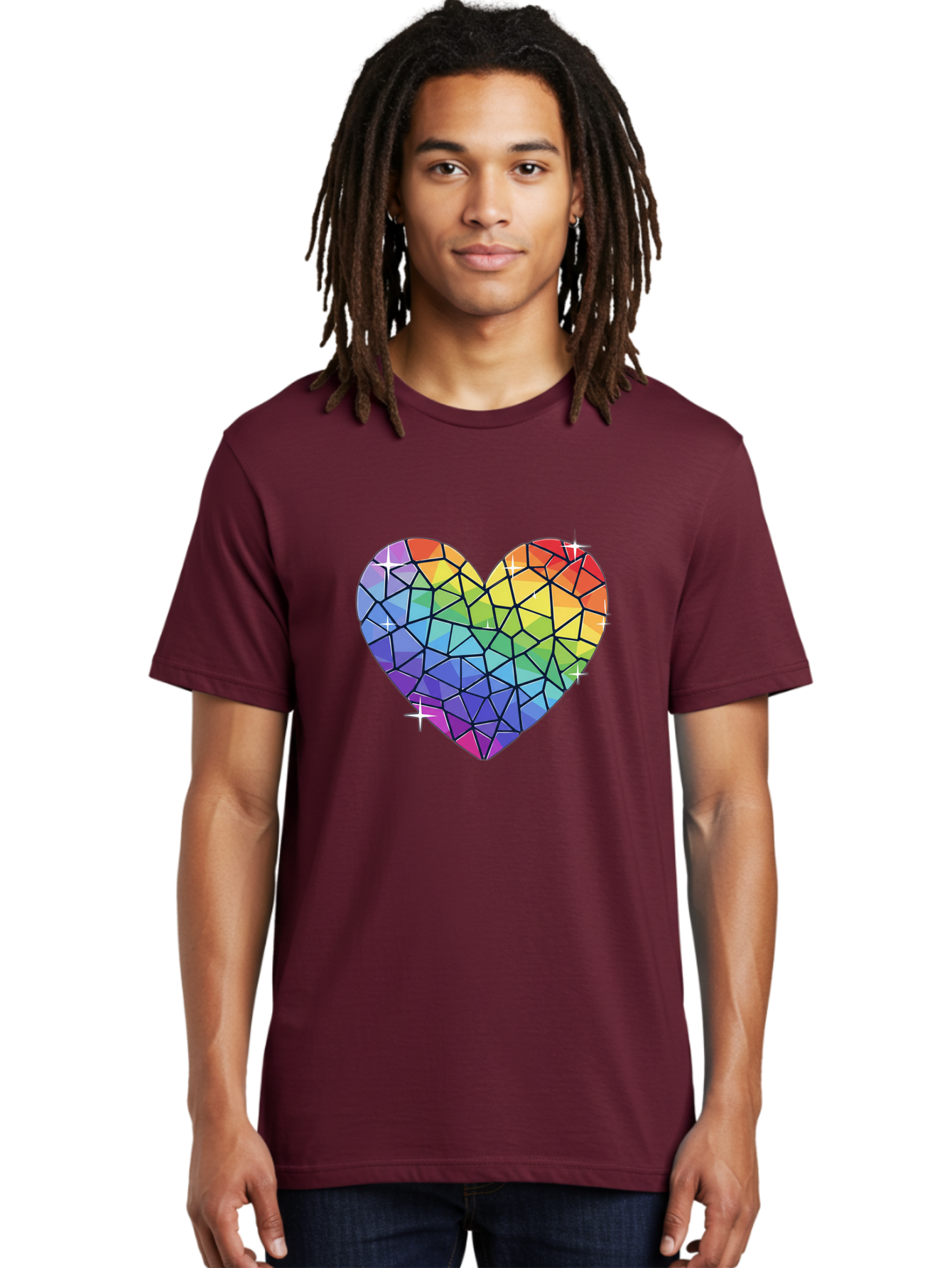 Rainbow-Mosaic-Heart Men'S Graphic Tee, 100% Cotton, Comfortable Casual Summer Wear, Machine Washable, Vintage Camera, Old Camera, Antique Camera, Black Camera, Classic Photography, Photography Equipment, Nostalgic Device, Film Camera, Bal199