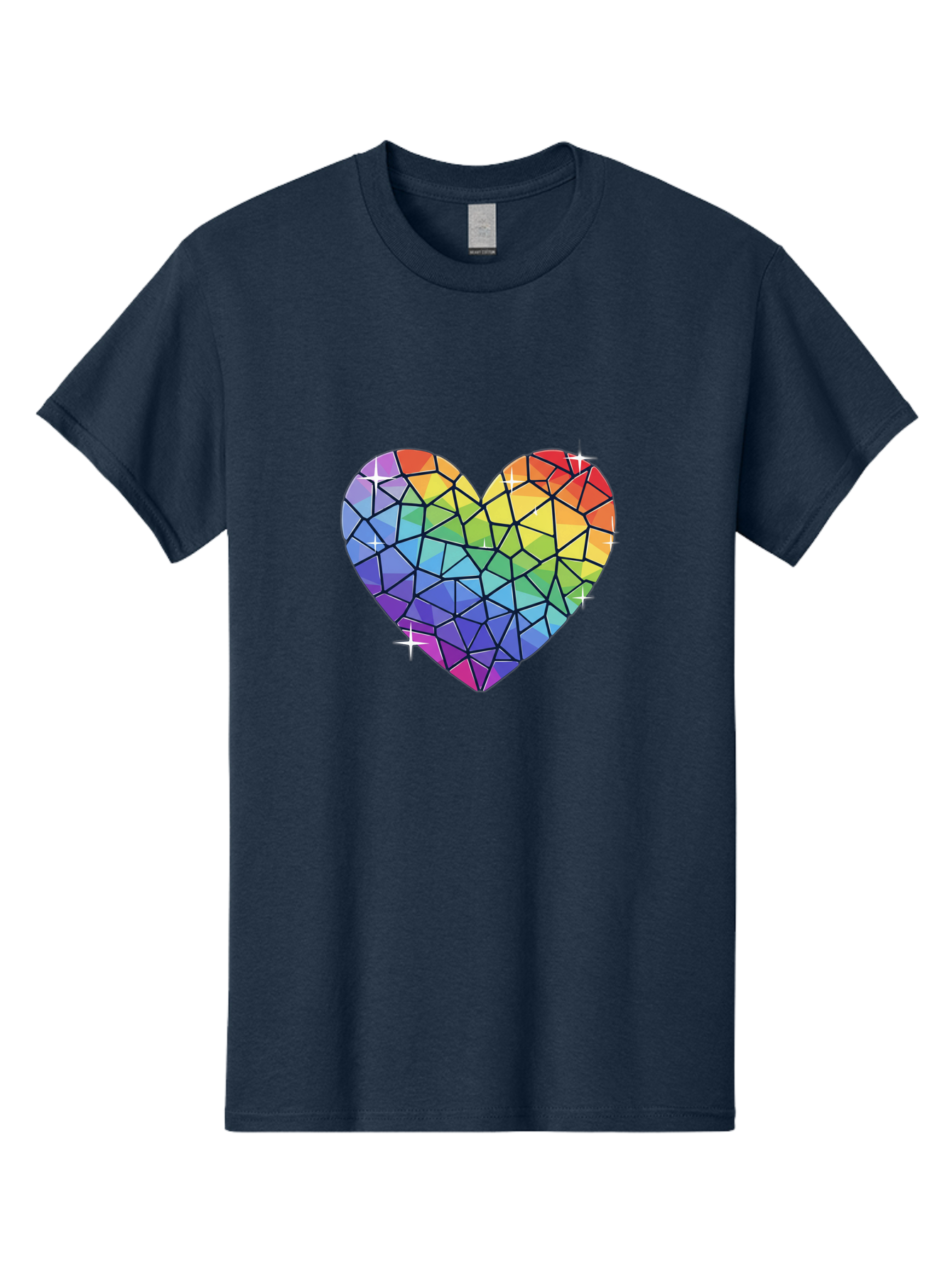 Rainbow-Mosaic-Heart Men'S Graphic Tee, 100% Cotton, Comfortable Casual Summer Wear, Machine Washable, Vintage Camera, Old Camera, Antique Camera, Black Camera, Classic Photography, Photography Equipment, Nostalgic Device, Film Camera, Bal199