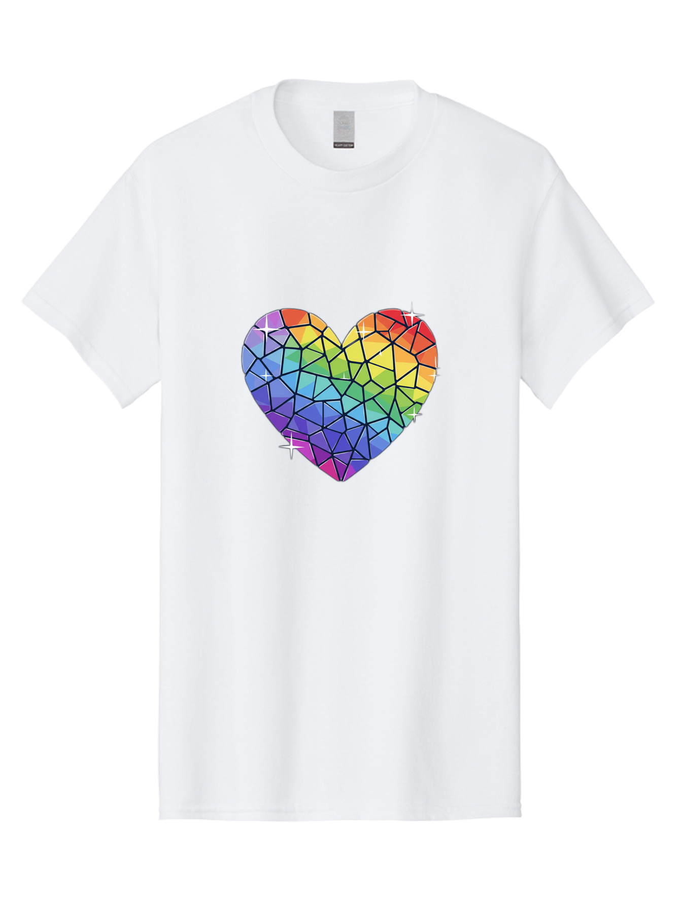 Rainbow-Mosaic-Heart Men'S Graphic Tee, 100% Cotton, Comfortable Casual Summer Wear, Machine Washable, Vintage Camera, Old Camera, Antique Camera, Black Camera, Classic Photography, Photography Equipment, Nostalgic Device, Film Camera, Bal199