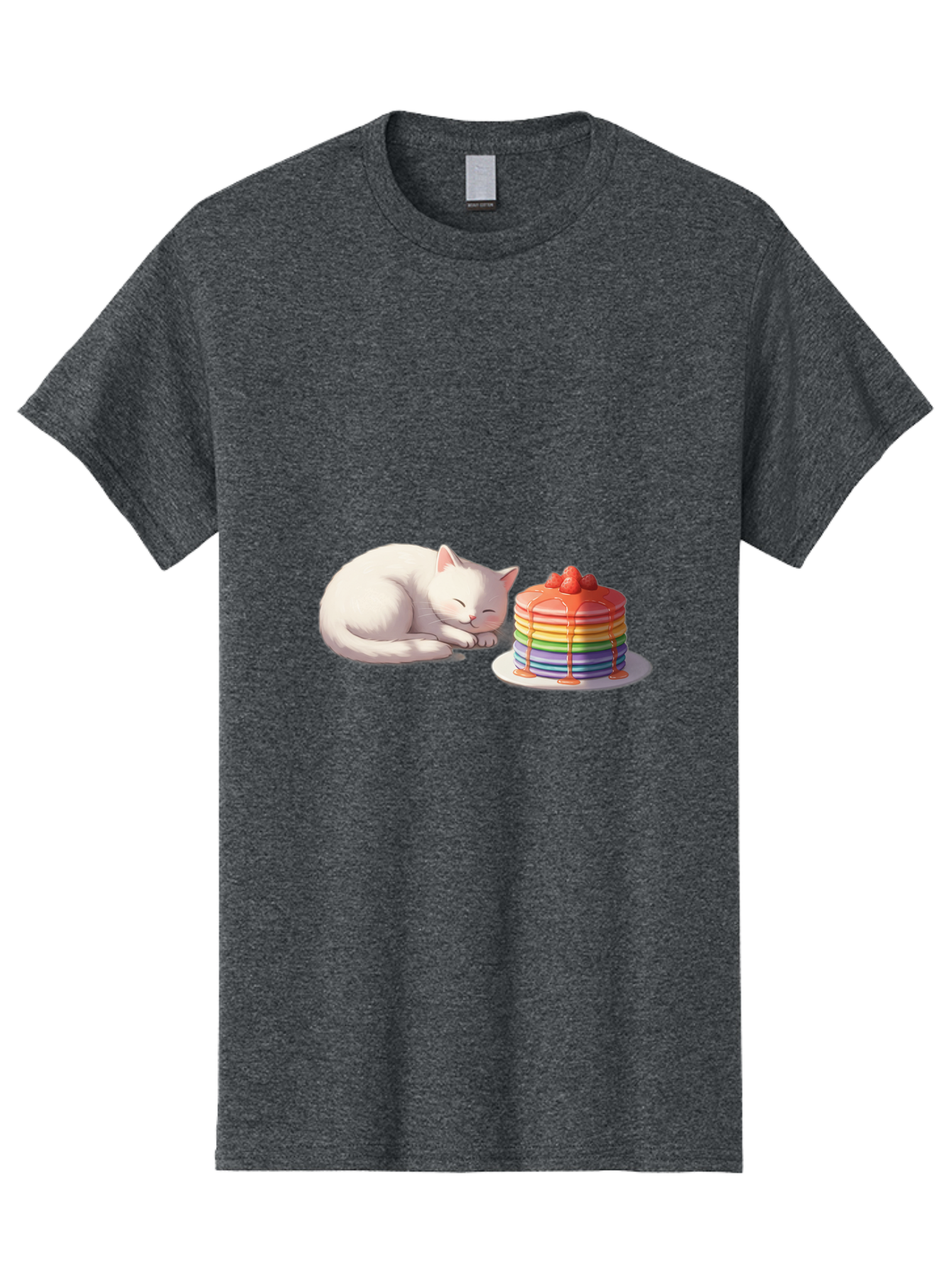 Rainbow-Pancakes-And-Cat Men'S Graphic Tee, 100% Cotton, Comfortable Casual Summer Wear, Machine Washable, Vintage Camera, Old Camera, Antique Camera, Black Camera, Classic Photography, Photography Equipment, Nostalgic Device, Film Camera, Bal200