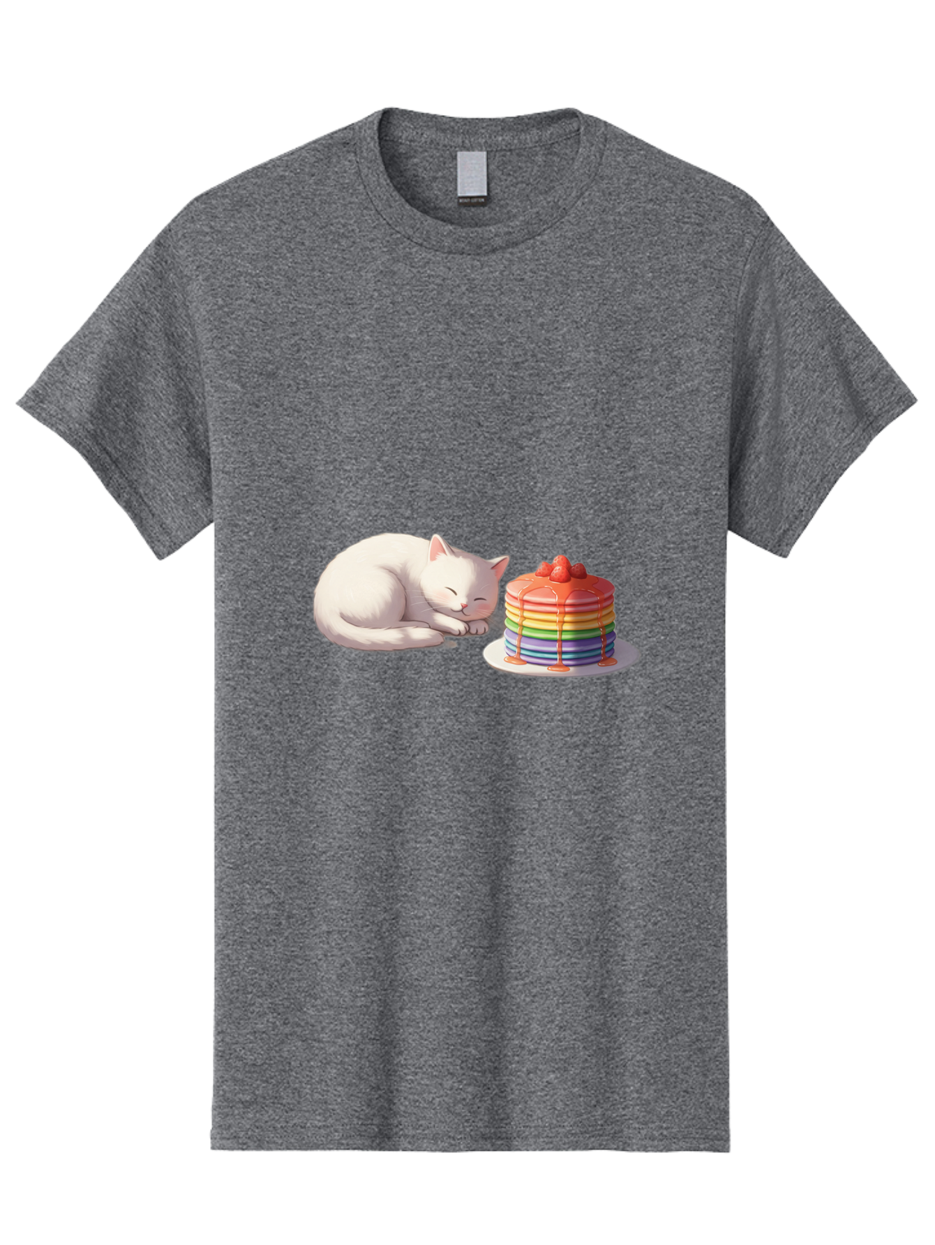 Rainbow-Pancakes-And-Cat Men'S Graphic Tee, 100% Cotton, Comfortable Casual Summer Wear, Machine Washable, Vintage Camera, Old Camera, Antique Camera, Black Camera, Classic Photography, Photography Equipment, Nostalgic Device, Film Camera, Bal200