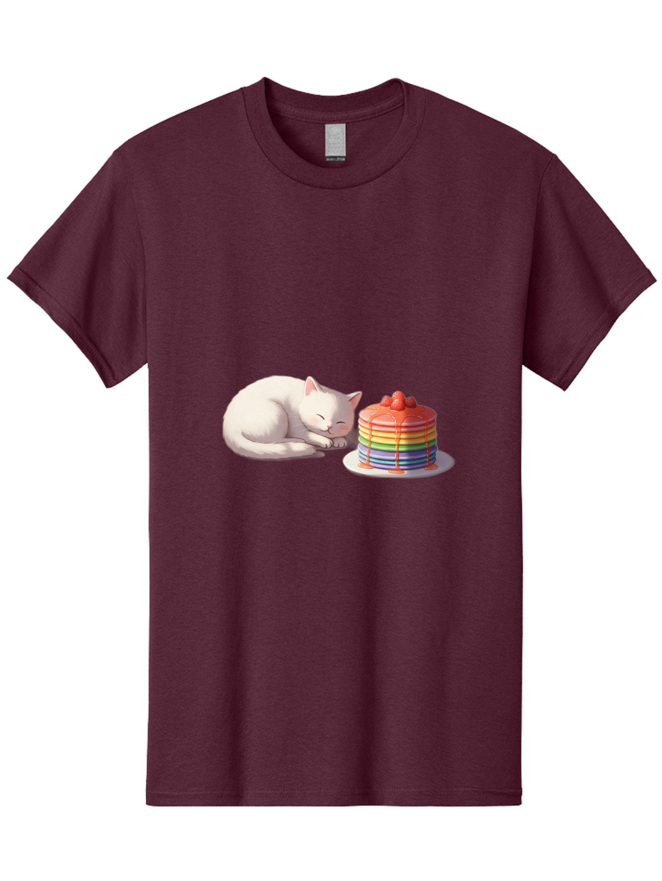 Rainbow-Pancakes-And-Cat Men'S Graphic Tee, 100% Cotton, Comfortable Casual Summer Wear, Machine Washable, Vintage Camera, Old Camera, Antique Camera, Black Camera, Classic Photography, Photography Equipment, Nostalgic Device, Film Camera, Bal200