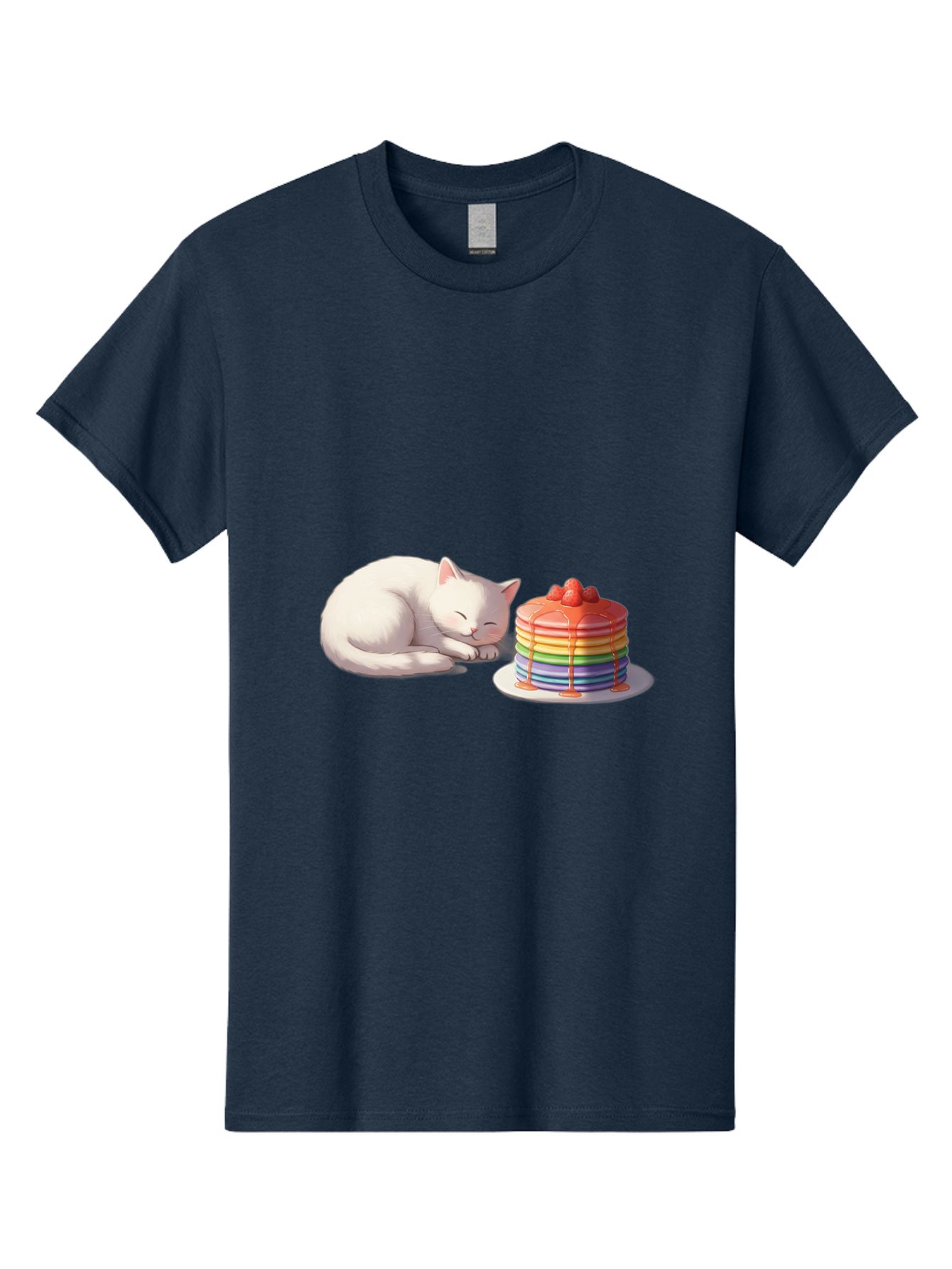 Rainbow-Pancakes-And-Cat Men'S Graphic Tee, 100% Cotton, Comfortable Casual Summer Wear, Machine Washable, Vintage Camera, Old Camera, Antique Camera, Black Camera, Classic Photography, Photography Equipment, Nostalgic Device, Film Camera, Bal200