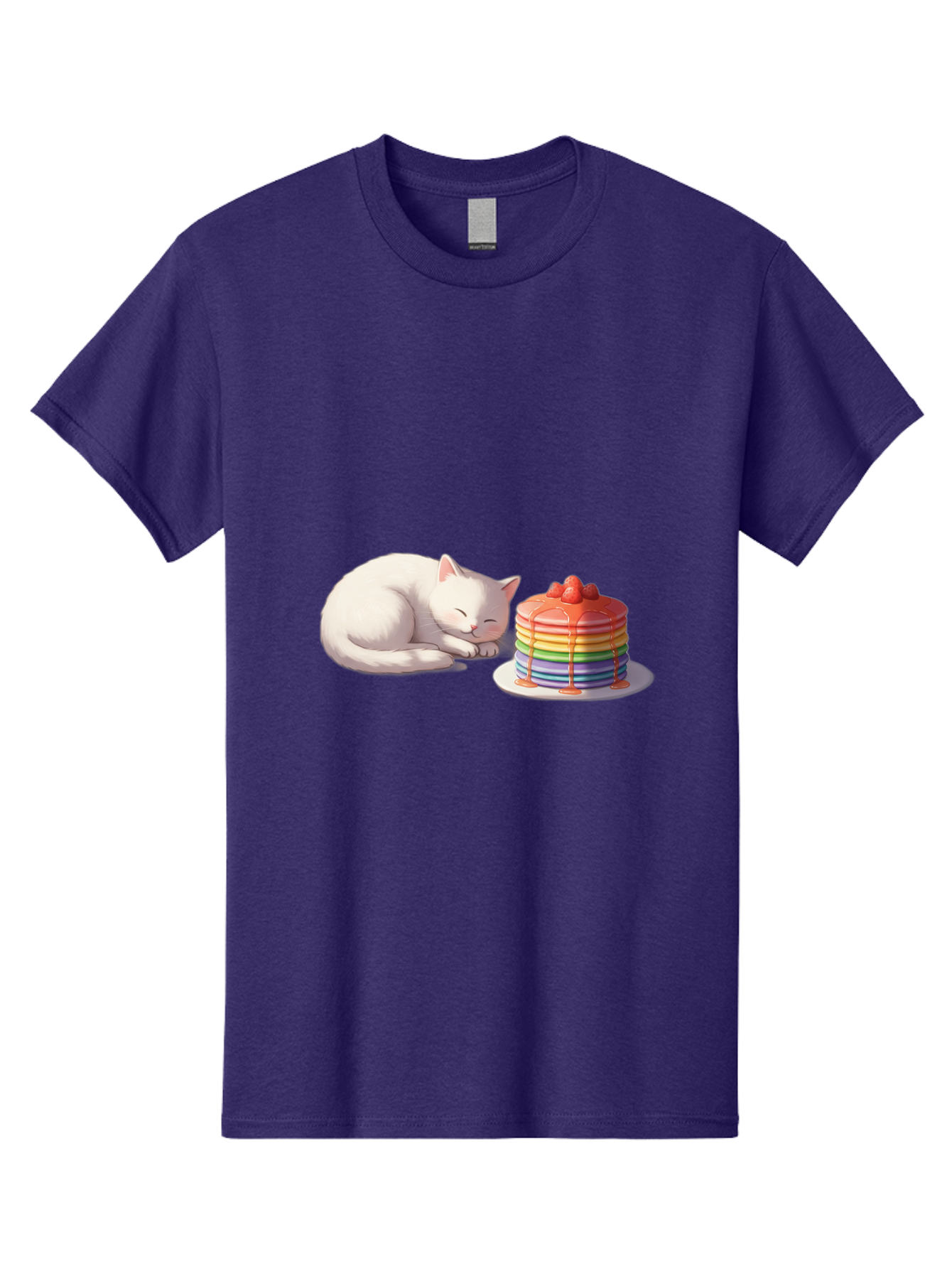 Rainbow-Pancakes-And-Cat Men'S Graphic Tee, 100% Cotton, Comfortable Casual Summer Wear, Machine Washable, Vintage Camera, Old Camera, Antique Camera, Black Camera, Classic Photography, Photography Equipment, Nostalgic Device, Film Camera, Bal200