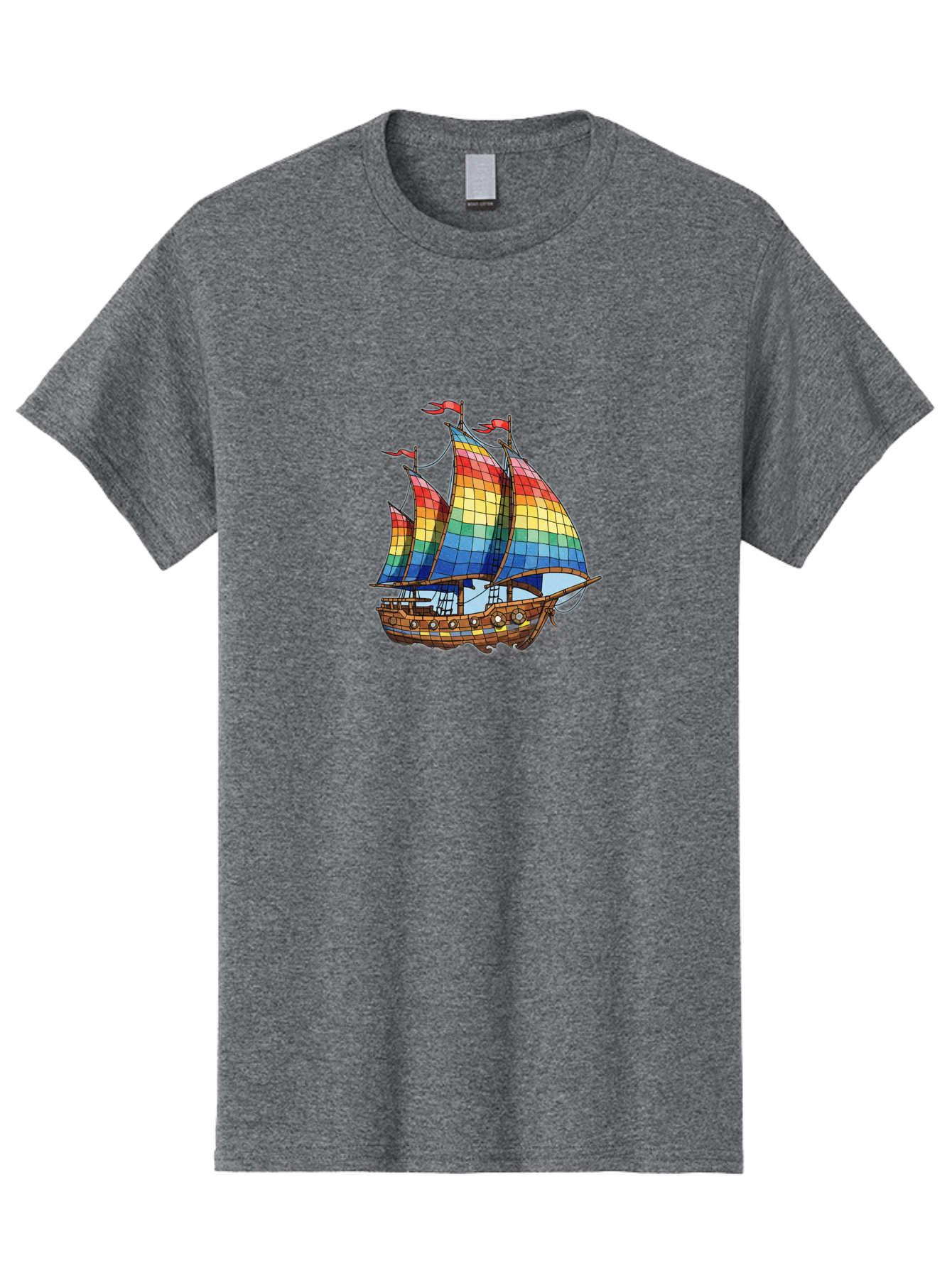 Rainbow-Sailboat Men'S Graphic Tee, 100% Cotton, Comfortable Casual Summer Wear, Machine Washable, Vintage Camera, Old Camera, Antique Camera, Black Camera, Classic Photography, Photography Equipment, Nostalgic Device, Film Camera, Camera Art Bal201