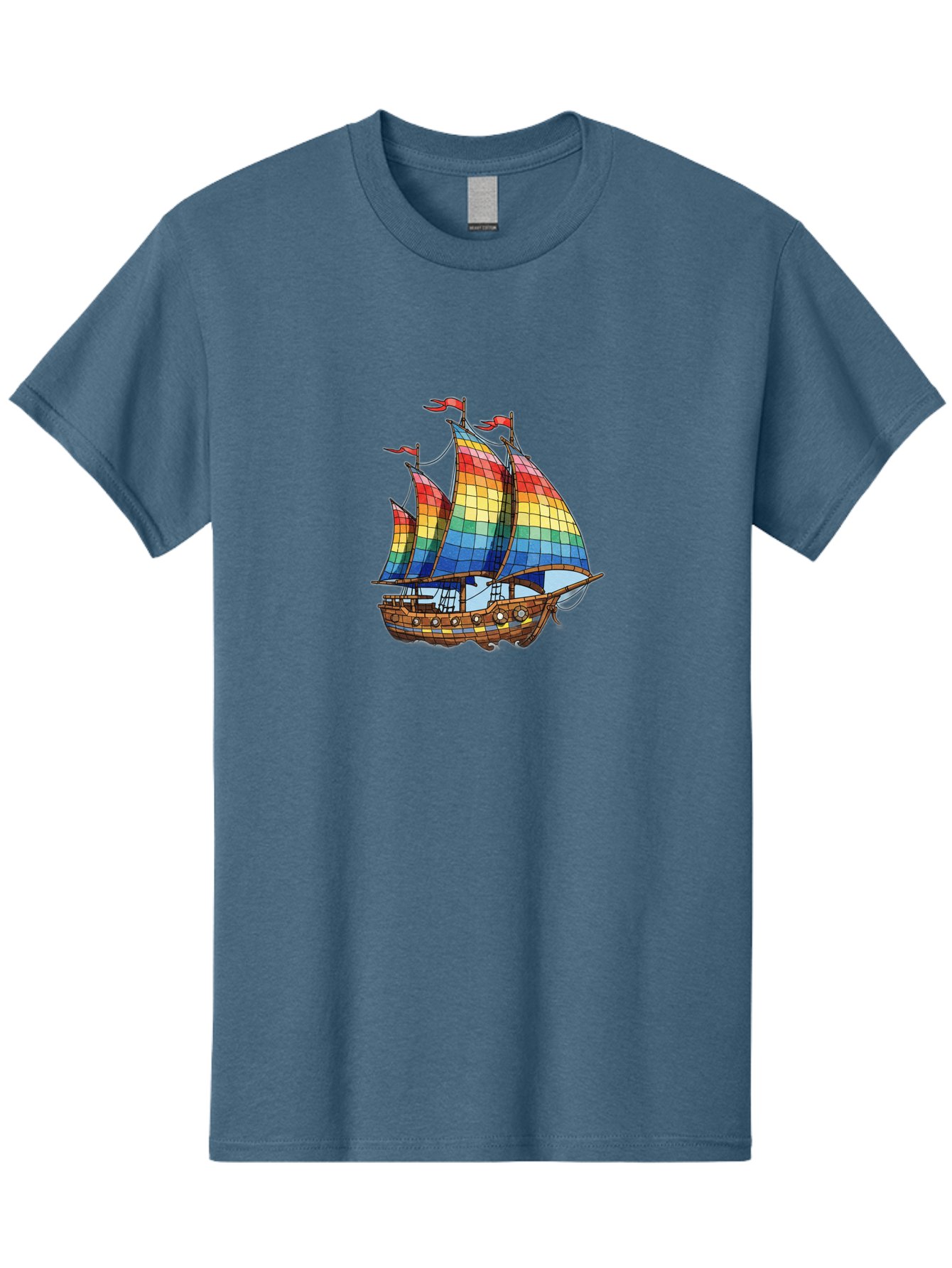 Rainbow-Sailboat Men'S Graphic Tee, 100% Cotton, Comfortable Casual Summer Wear, Machine Washable, Vintage Camera, Old Camera, Antique Camera, Black Camera, Classic Photography, Photography Equipment, Nostalgic Device, Film Camera, Camera Art Bal201