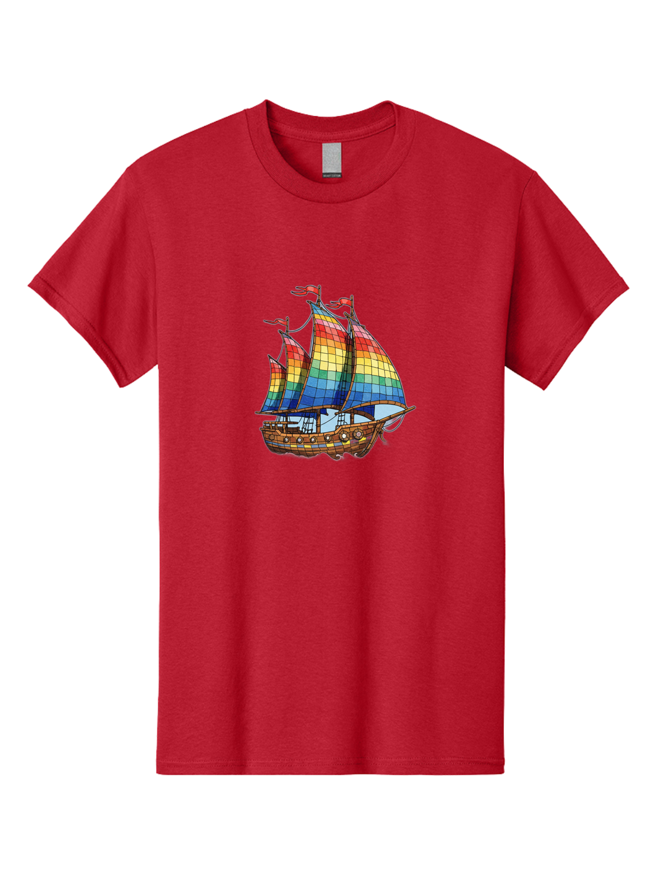 Rainbow-Sailboat Men'S Graphic Tee, 100% Cotton, Comfortable Casual Summer Wear, Machine Washable, Vintage Camera, Old Camera, Antique Camera, Black Camera, Classic Photography, Photography Equipment, Nostalgic Device, Film Camera, Camera Art Bal201