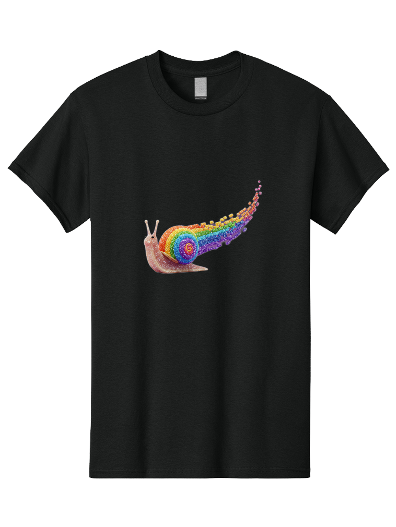 Rainbow-Snail-1 Men'S Graphic Tee, 100% Cotton, Comfortable Casual Summer Wear, Machine Washable, Vintage Camera, Old Camera, Antique Camera, Black Camera, Classic Photography, Photography Equipment, Nostalgic Device, Film Camera, Camera Art Bal202