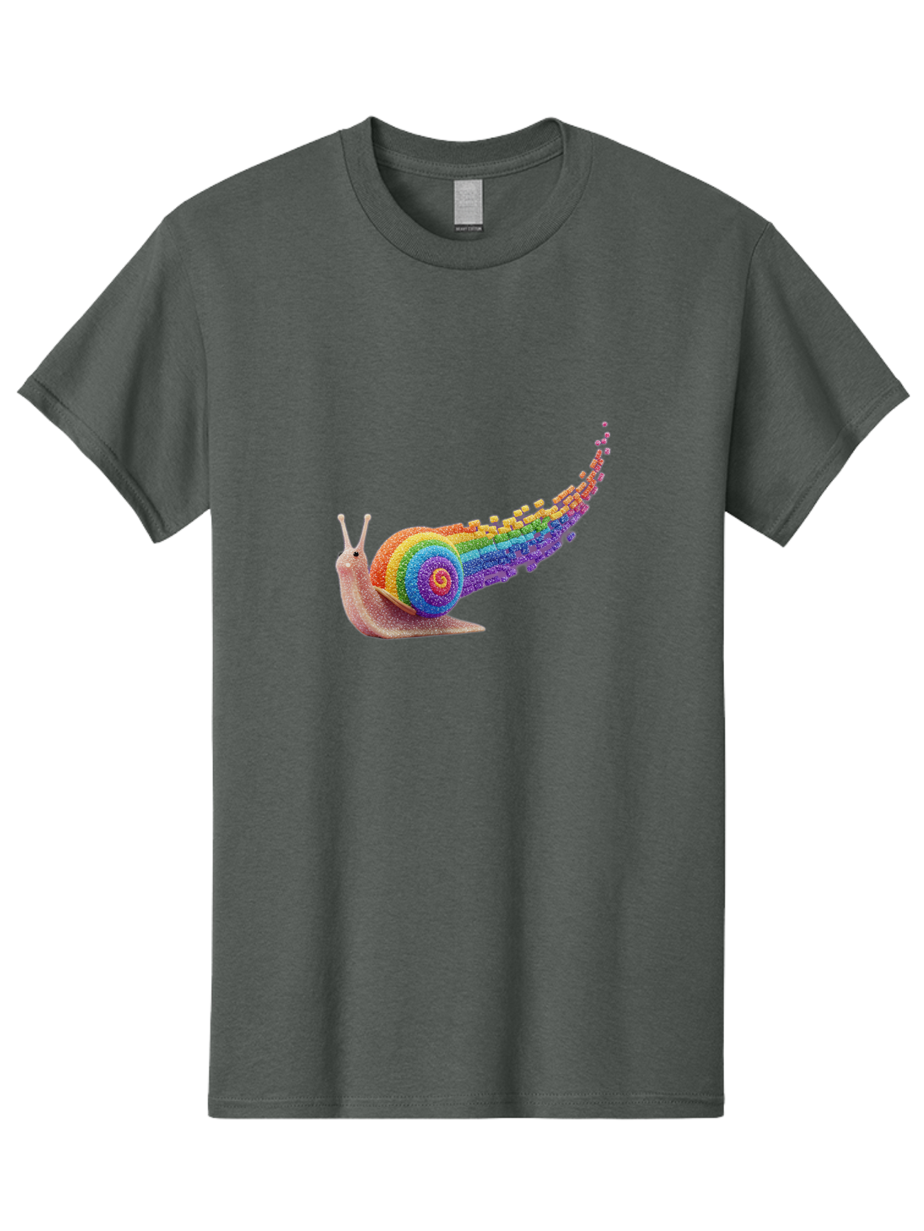 Rainbow-Snail-1 Men'S Graphic Tee, 100% Cotton, Comfortable Casual Summer Wear, Machine Washable, Vintage Camera, Old Camera, Antique Camera, Black Camera, Classic Photography, Photography Equipment, Nostalgic Device, Film Camera, Camera Art Bal202