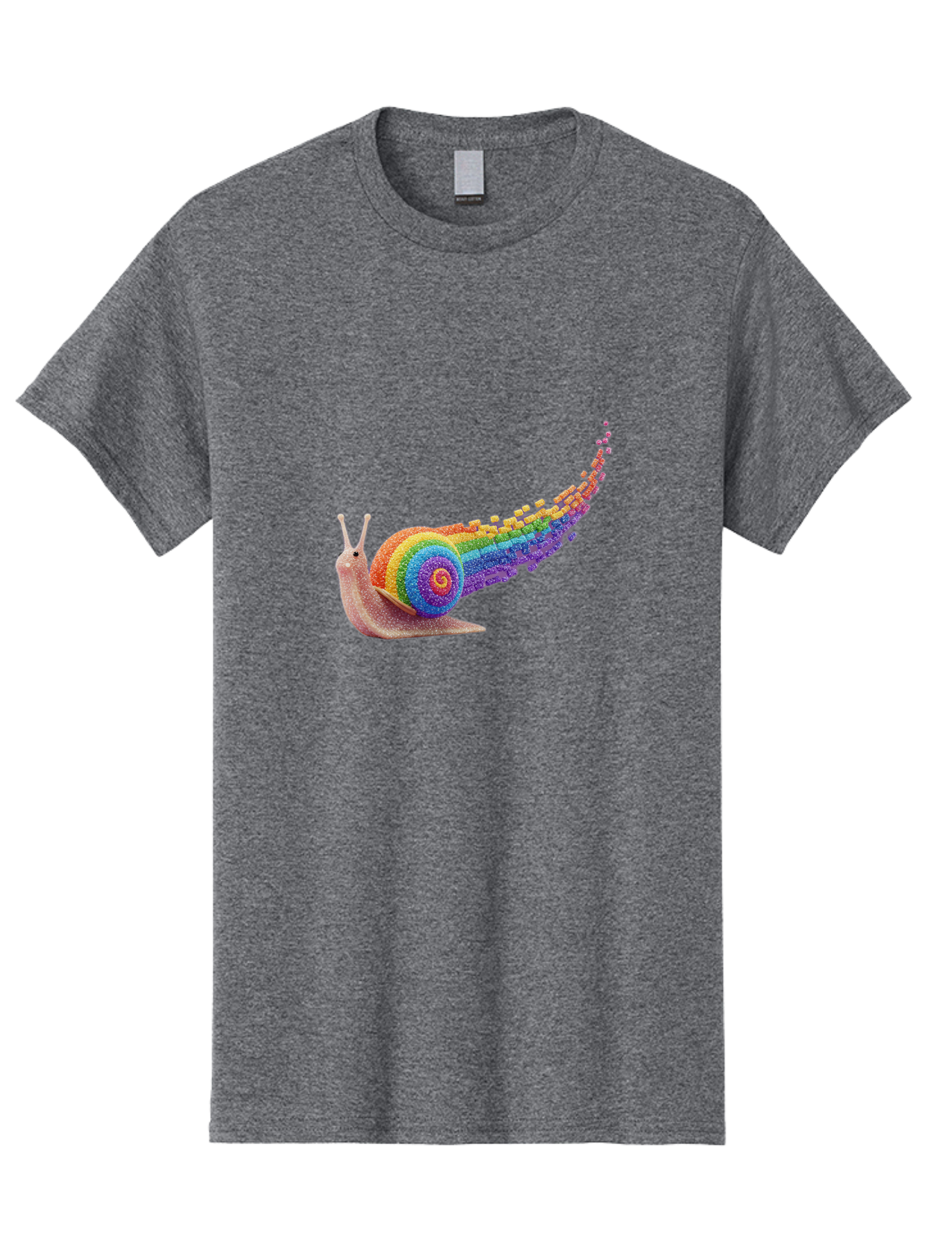 Rainbow-Snail-1 Men'S Graphic Tee, 100% Cotton, Comfortable Casual Summer Wear, Machine Washable, Vintage Camera, Old Camera, Antique Camera, Black Camera, Classic Photography, Photography Equipment, Nostalgic Device, Film Camera, Camera Art Bal202