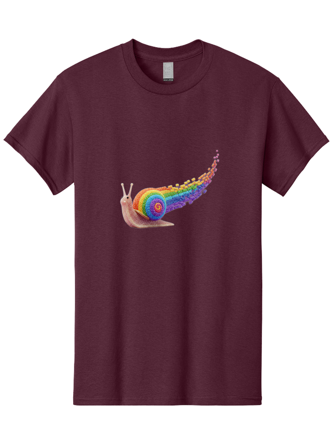 Rainbow-Snail-1 Men'S Graphic Tee, 100% Cotton, Comfortable Casual Summer Wear, Machine Washable, Vintage Camera, Old Camera, Antique Camera, Black Camera, Classic Photography, Photography Equipment, Nostalgic Device, Film Camera, Camera Art Bal202