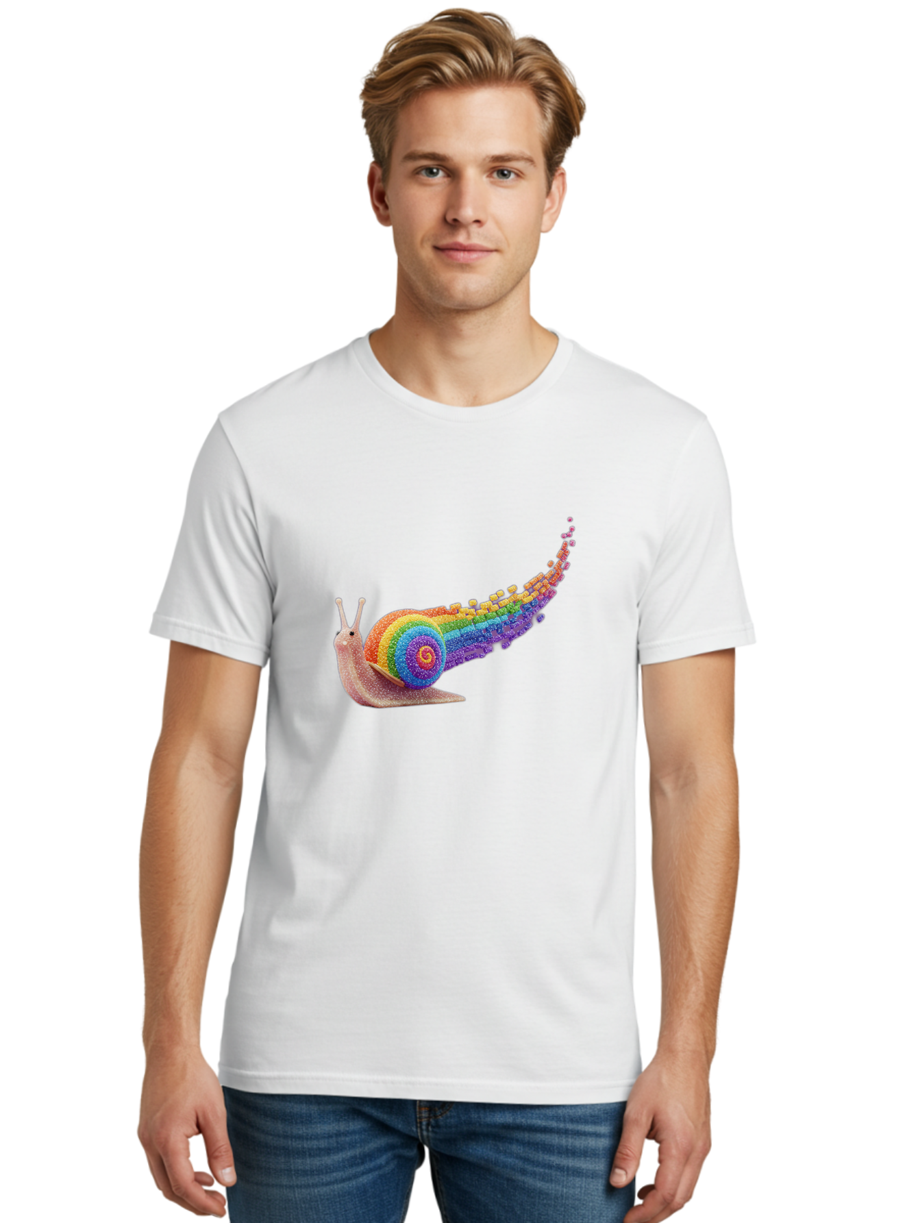 Rainbow-Snail-1 Men'S Graphic Tee, 100% Cotton, Comfortable Casual Summer Wear, Machine Washable, Vintage Camera, Old Camera, Antique Camera, Black Camera, Classic Photography, Photography Equipment, Nostalgic Device, Film Camera, Camera Art Bal202
