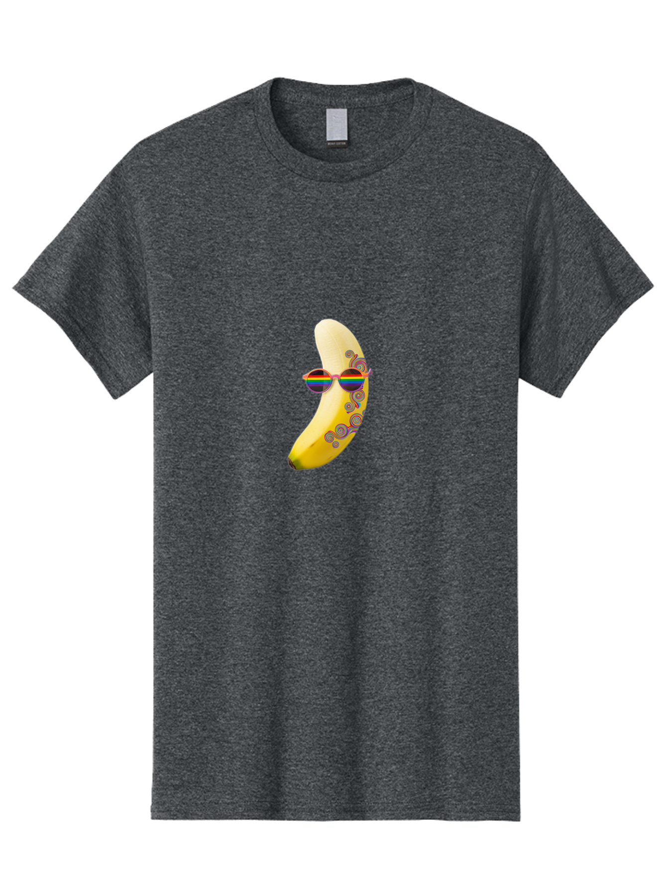 Rainbow-Sunglasses-Banana Men'S Graphic Tee, 100% Cotton, Comfortable Casual Summer Wear, Machine Washable, Vintage Camera, Old Camera, Antique Camera, Black Camera, Classic Photography, Photography Equipment, Nostalgic Device, Film Camera, Bal205