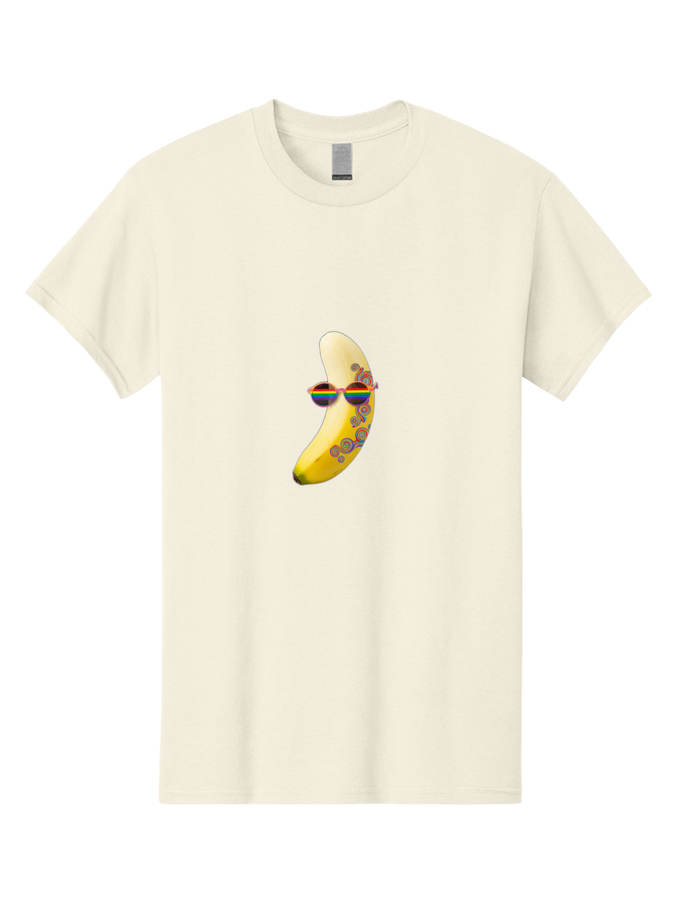 Rainbow-Sunglasses-Banana Men'S Graphic Tee, 100% Cotton, Comfortable Casual Summer Wear, Machine Washable, Vintage Camera, Old Camera, Antique Camera, Black Camera, Classic Photography, Photography Equipment, Nostalgic Device, Film Camera, Bal205