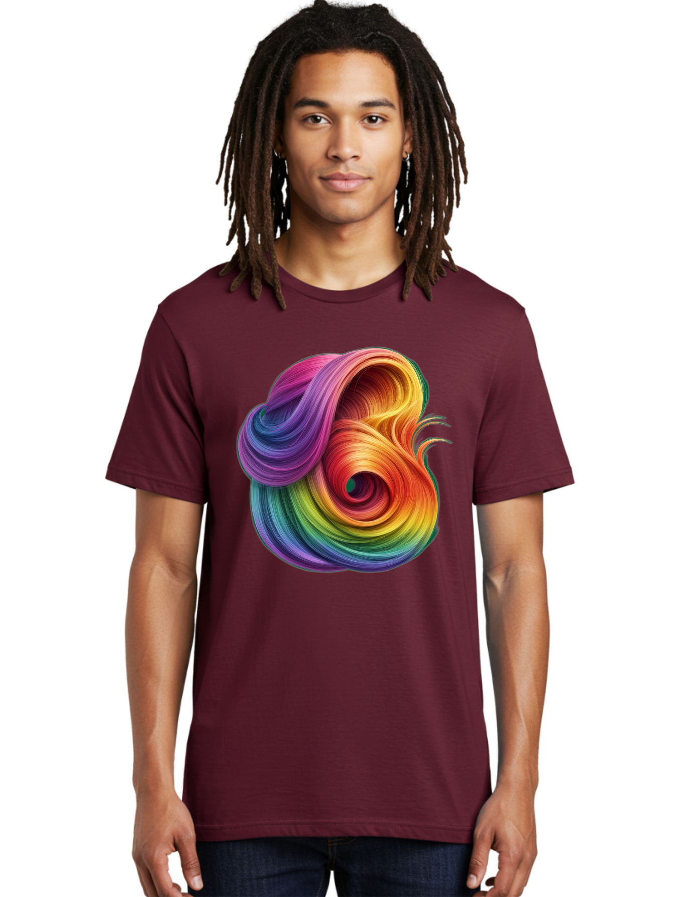 Rainbow-Swirl Men'S Graphic Tee, 100% Cotton, Comfortable Casual Summer Wear, Machine Washable, Vintage Camera, Old Camera, Antique Camera, Black Camera, Classic Photography, Photography Equipment, Nostalgic Device, Film Camera, Camera Art Bal206