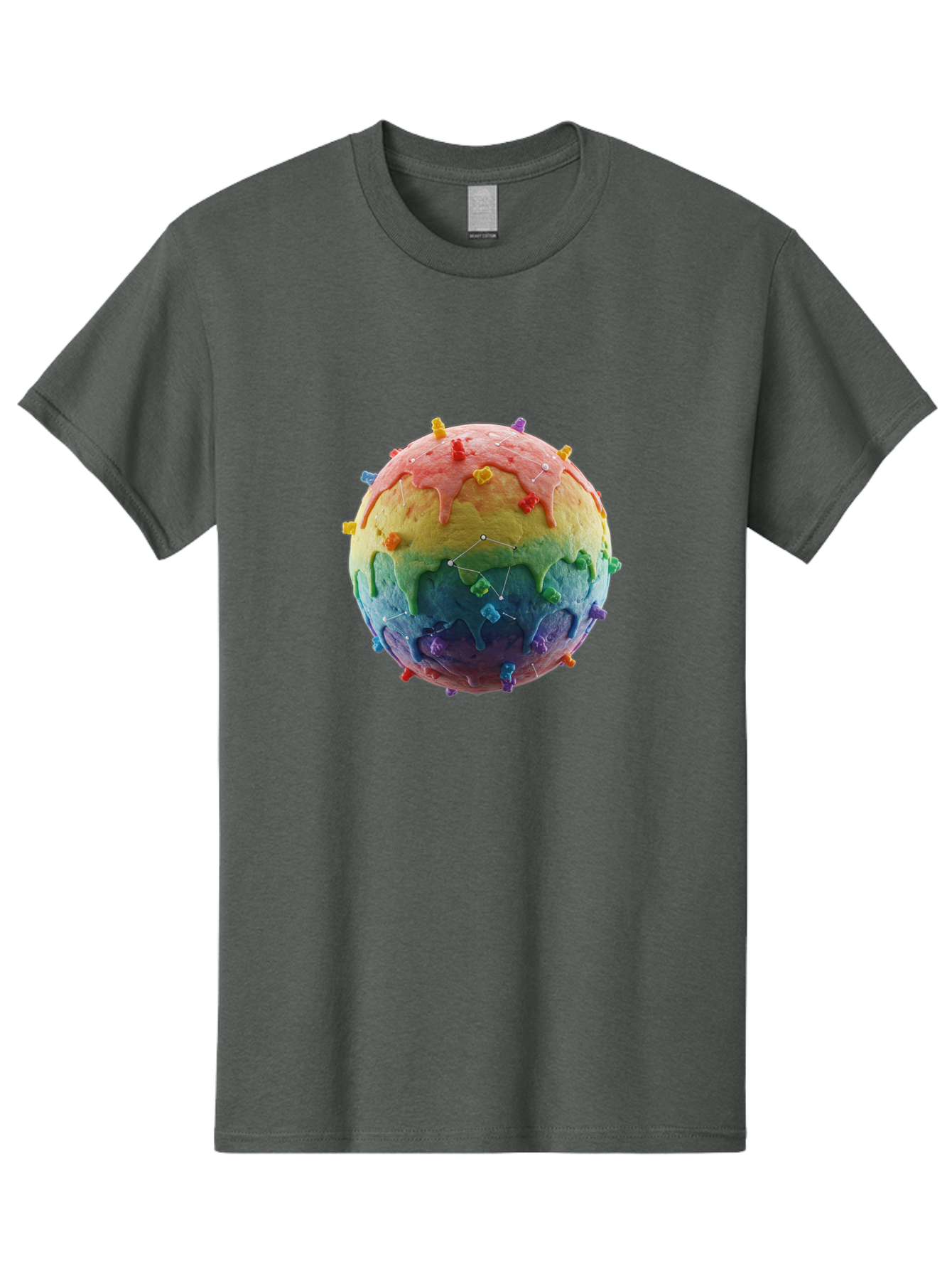 Rainbow-Virus Men'S Graphic Tee, 100% Cotton, Comfortable Casual Summer Wear, Machine Washable, Vintage Camera, Old Camera, Antique Camera, Black Camera, Classic Photography, Photography Equipment, Nostalgic Device, Film Camera, Camera Art Bal207