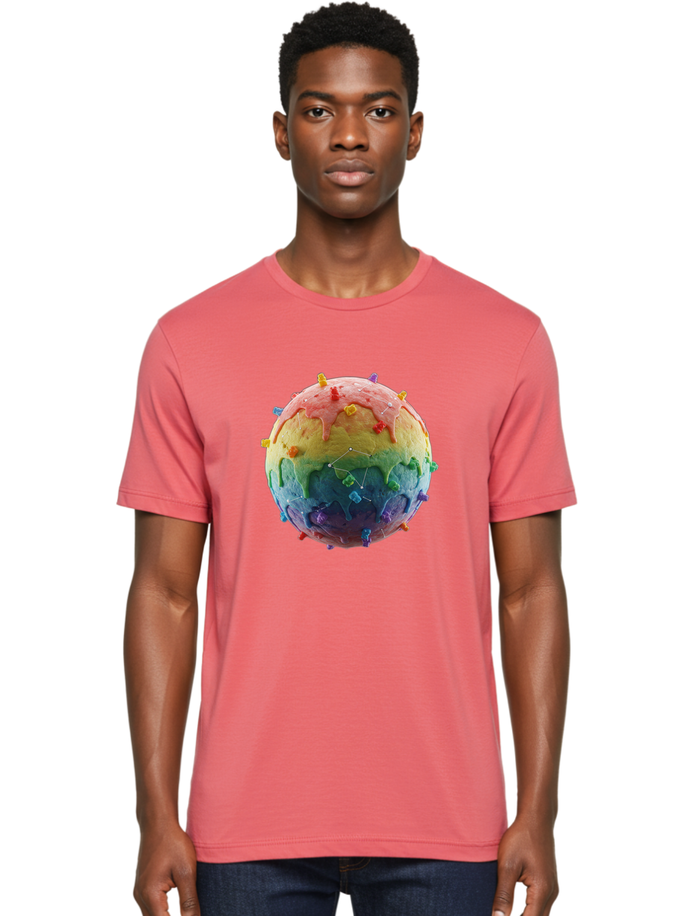 Rainbow-Virus Men'S Graphic Tee, 100% Cotton, Comfortable Casual Summer Wear, Machine Washable, Vintage Camera, Old Camera, Antique Camera, Black Camera, Classic Photography, Photography Equipment, Nostalgic Device, Film Camera, Camera Art Bal207