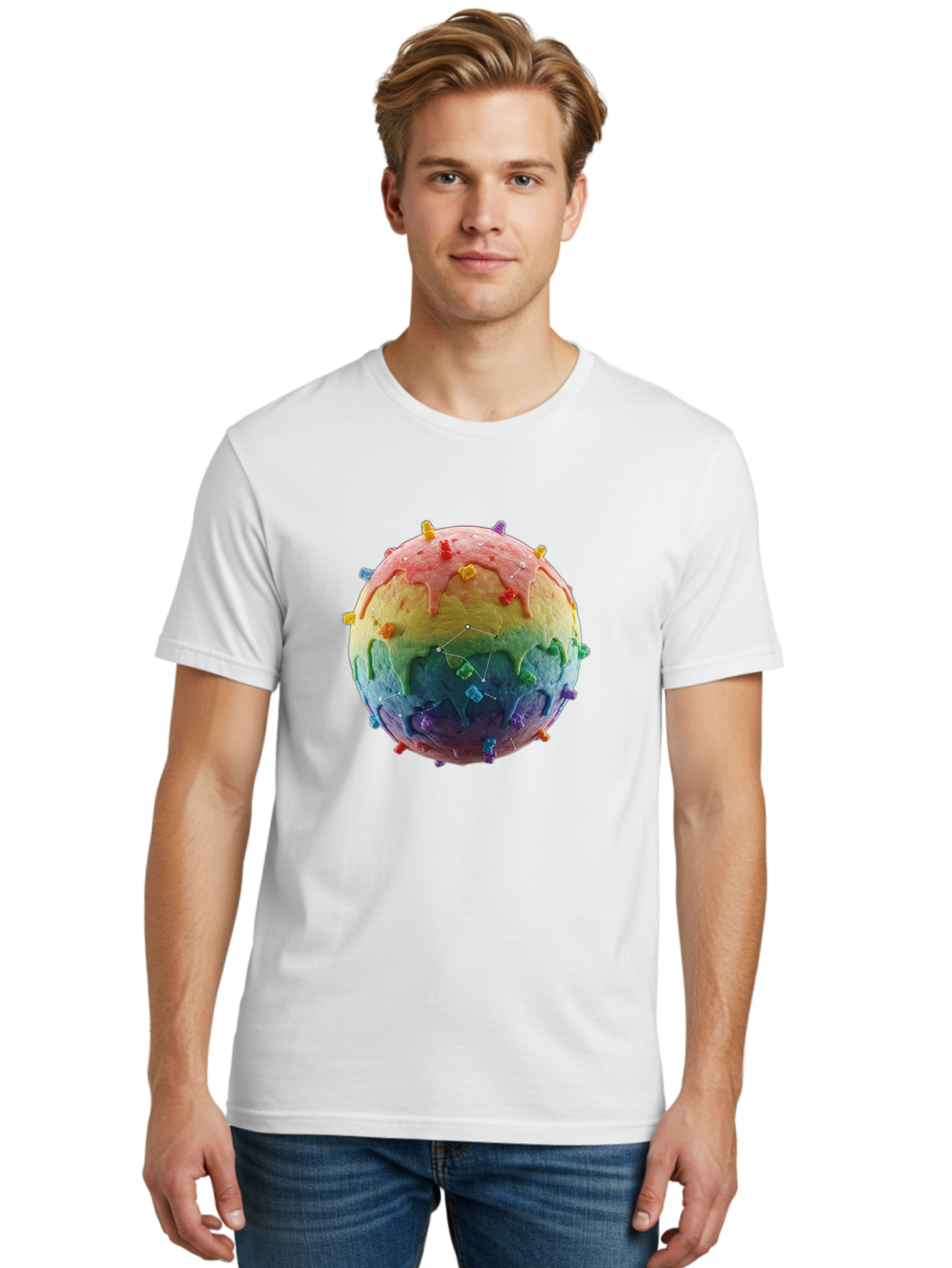 Rainbow-Virus Men'S Graphic Tee, 100% Cotton, Comfortable Casual Summer Wear, Machine Washable, Vintage Camera, Old Camera, Antique Camera, Black Camera, Classic Photography, Photography Equipment, Nostalgic Device, Film Camera, Camera Art Bal207